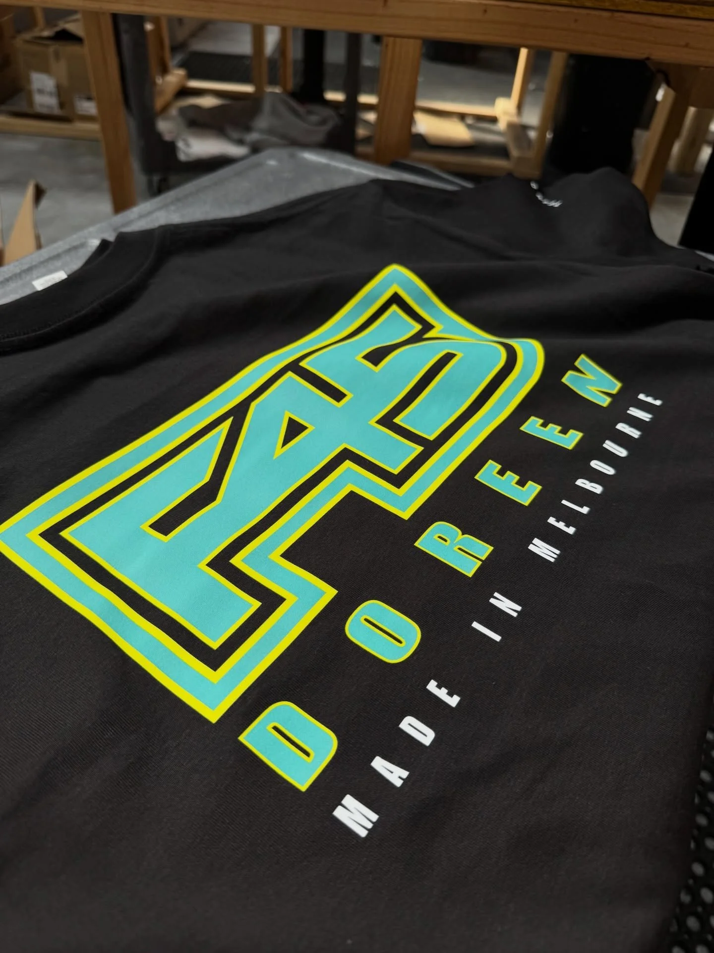 Fresh off the press 💥 @f45_training_doreen 
Nothing beats that new-print feeling on black🔥

#gym #training #apparel #merch #melbourne