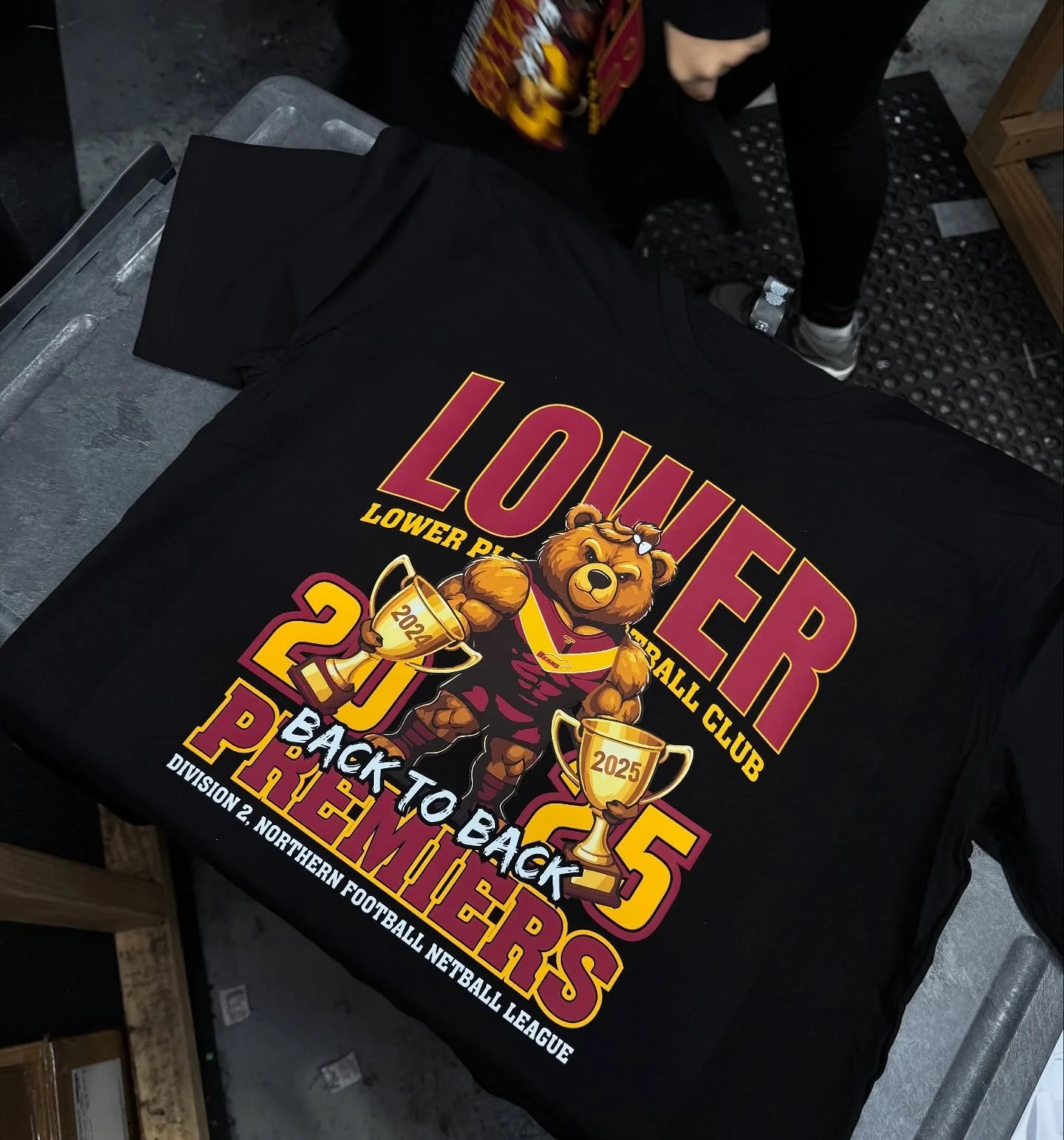 Merch for the premiers! 🏆 

#footy #premiers #premiership #tees #merch #apparel #bears #grandfinal #girls #print #ascolour #melbourne #design