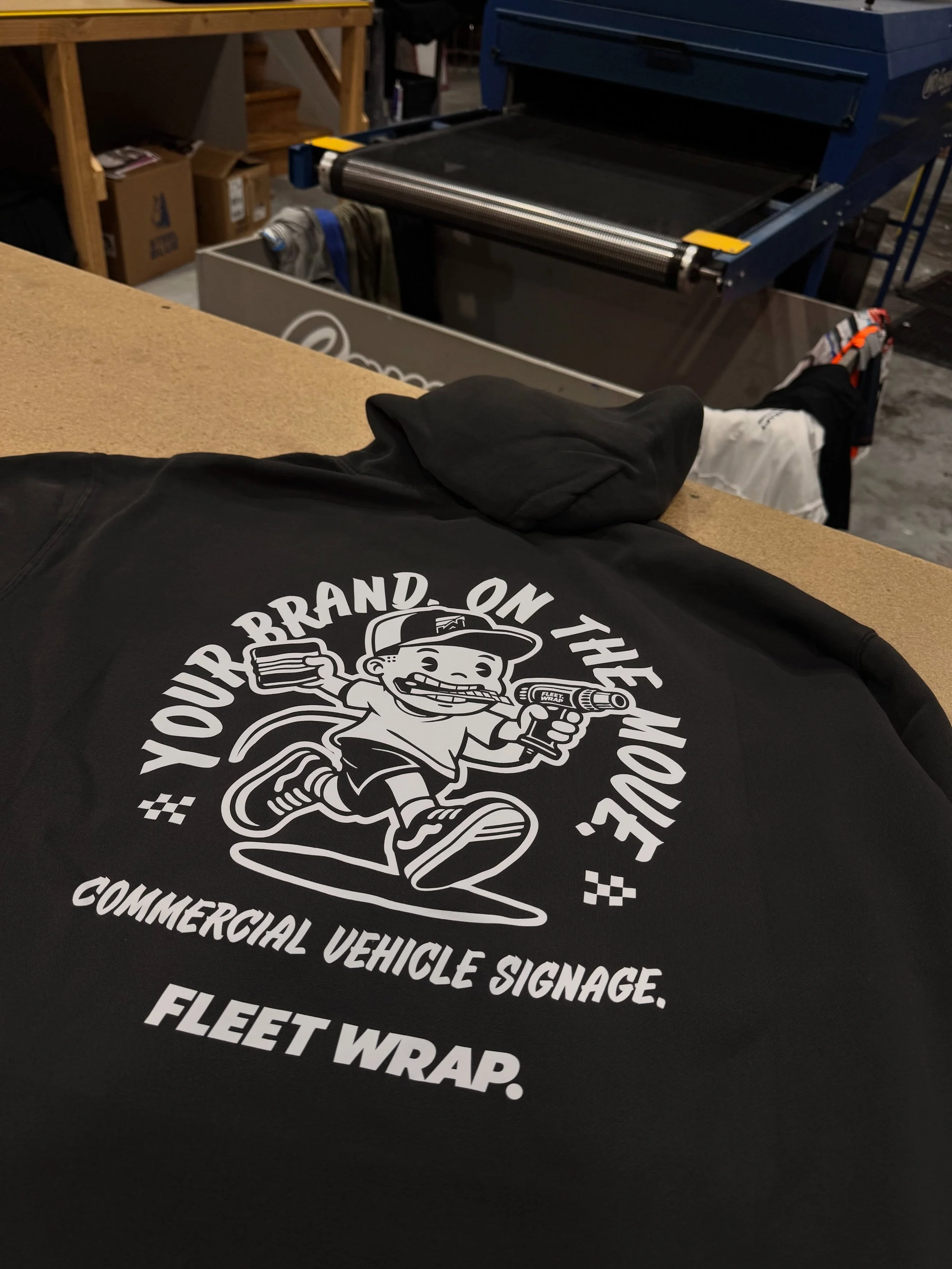 Fresh hoodies for the fleetwrap crew, CLEAN PRINT with KILLER ARTWORK 🔥🔥