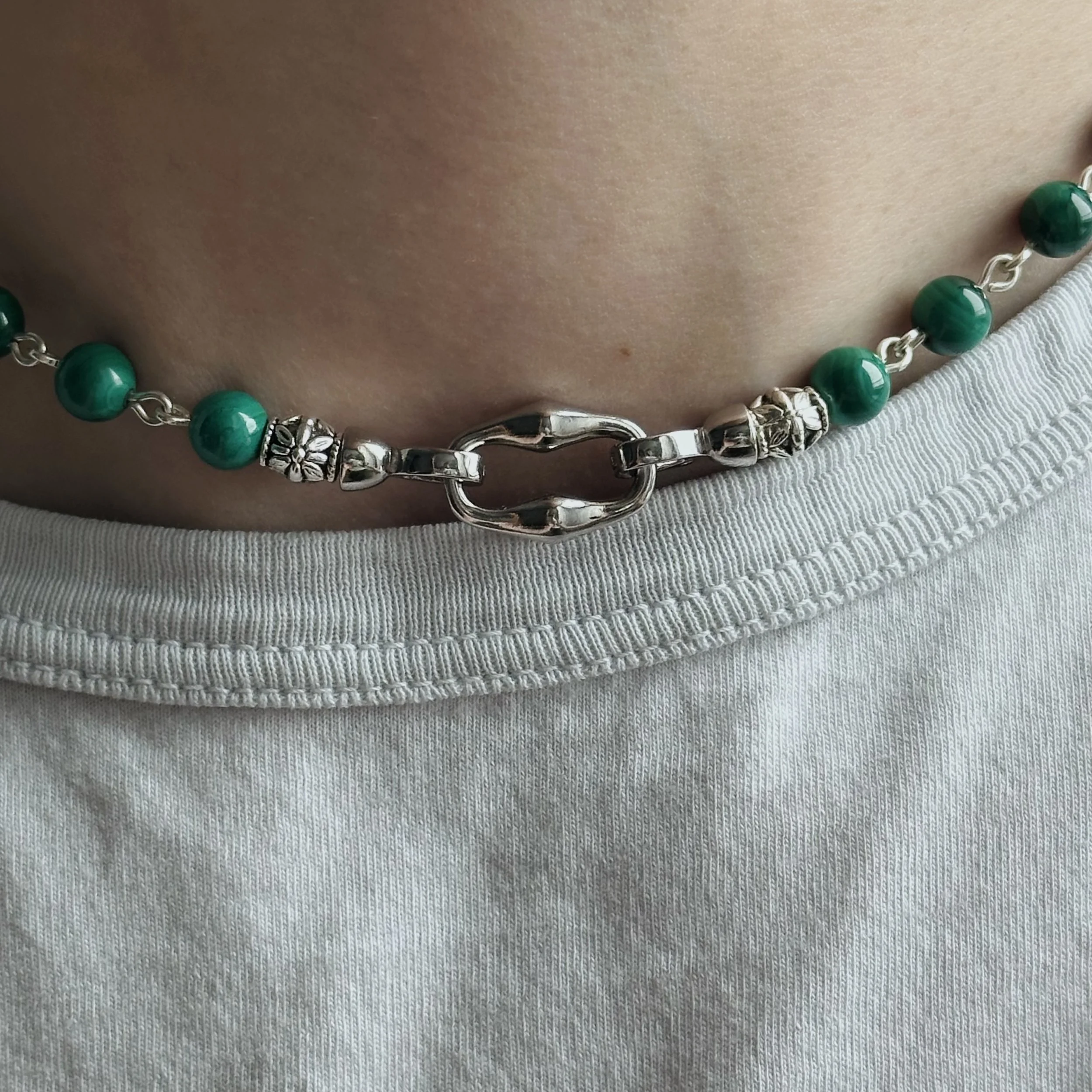 Malachite Jewelry Set