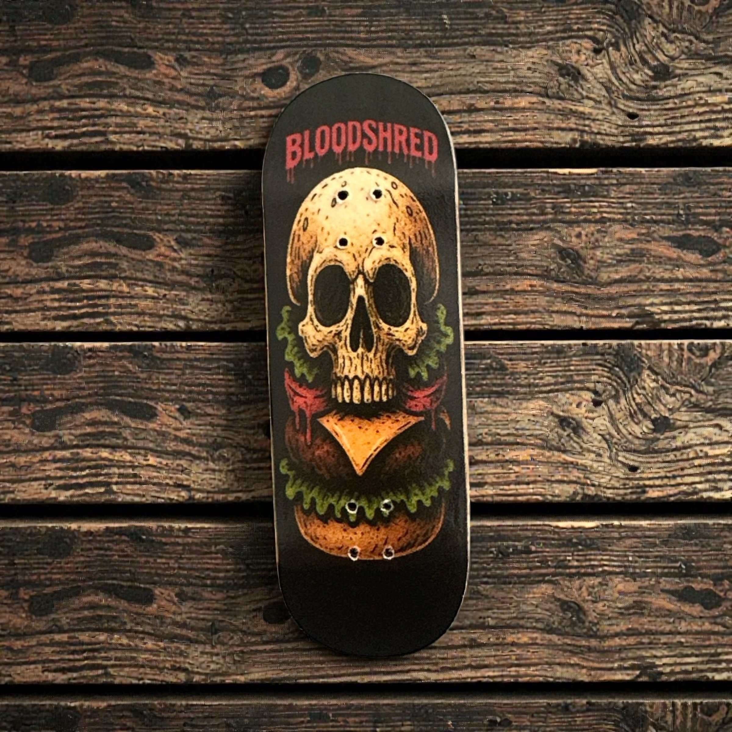 BloodShred's Cheese Burber Fingerboard Deck
