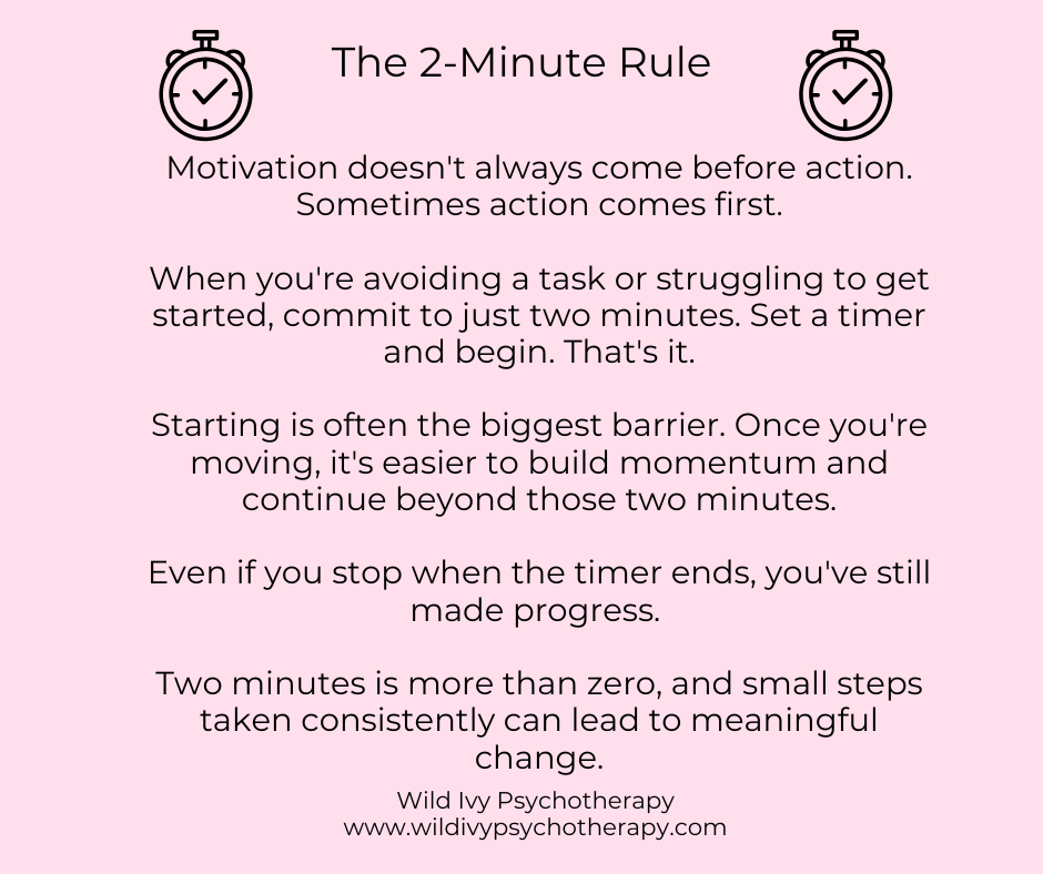 Motivation | Wild Ivy Psychotherapy | Emily Collier | LCMHC | Therapy