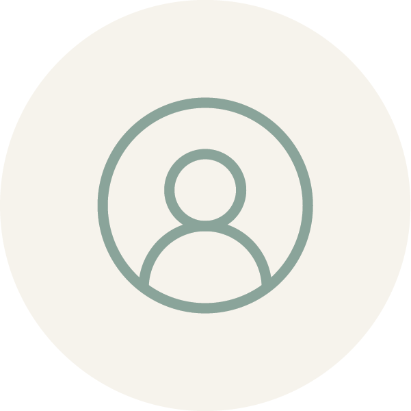 Generic user profile icon with a simple outline of a person inside a circle.