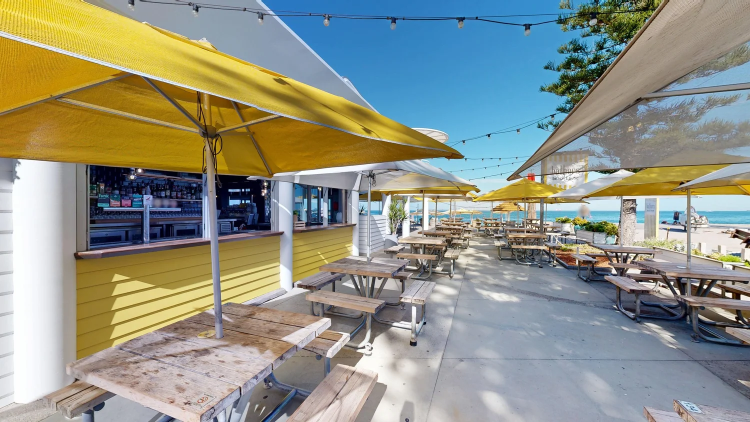 Northern Alfresco picnic tables at Bathers Beach House, Fremantle