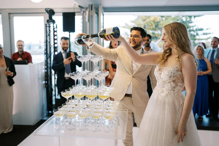 Isobel and Andreas's wedding at Bathers Beach House, photographed by Amelia Claire Photography