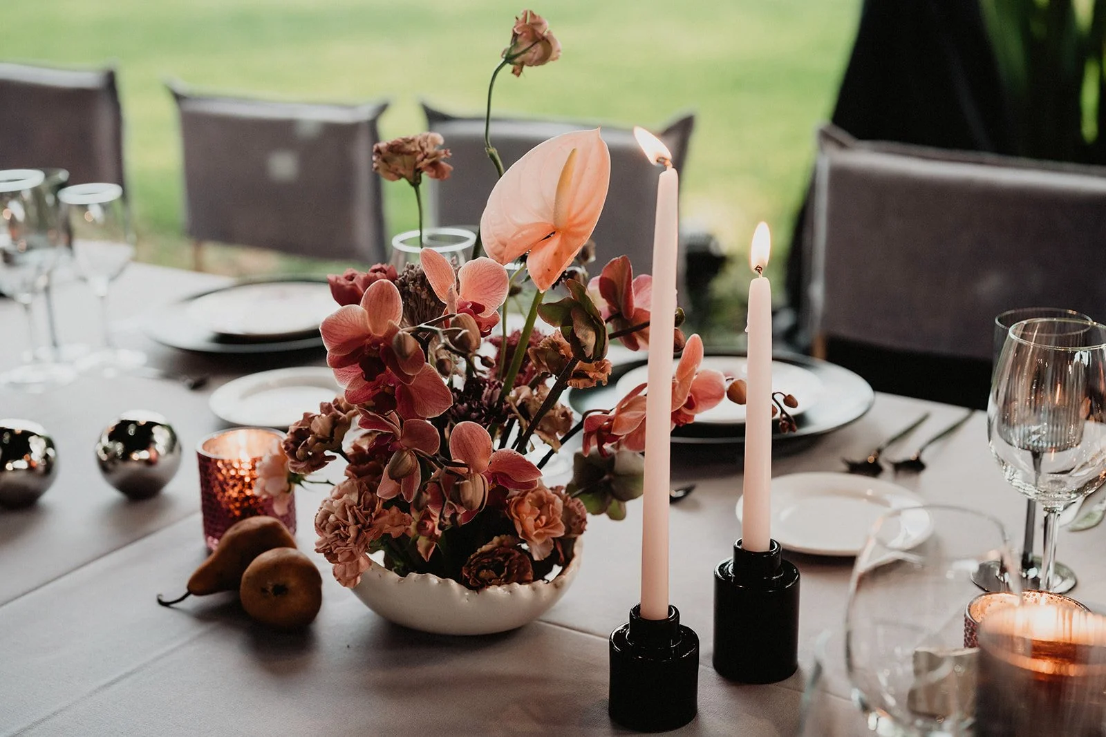 luxury wedding ceremony floral arch mexico destination wedding