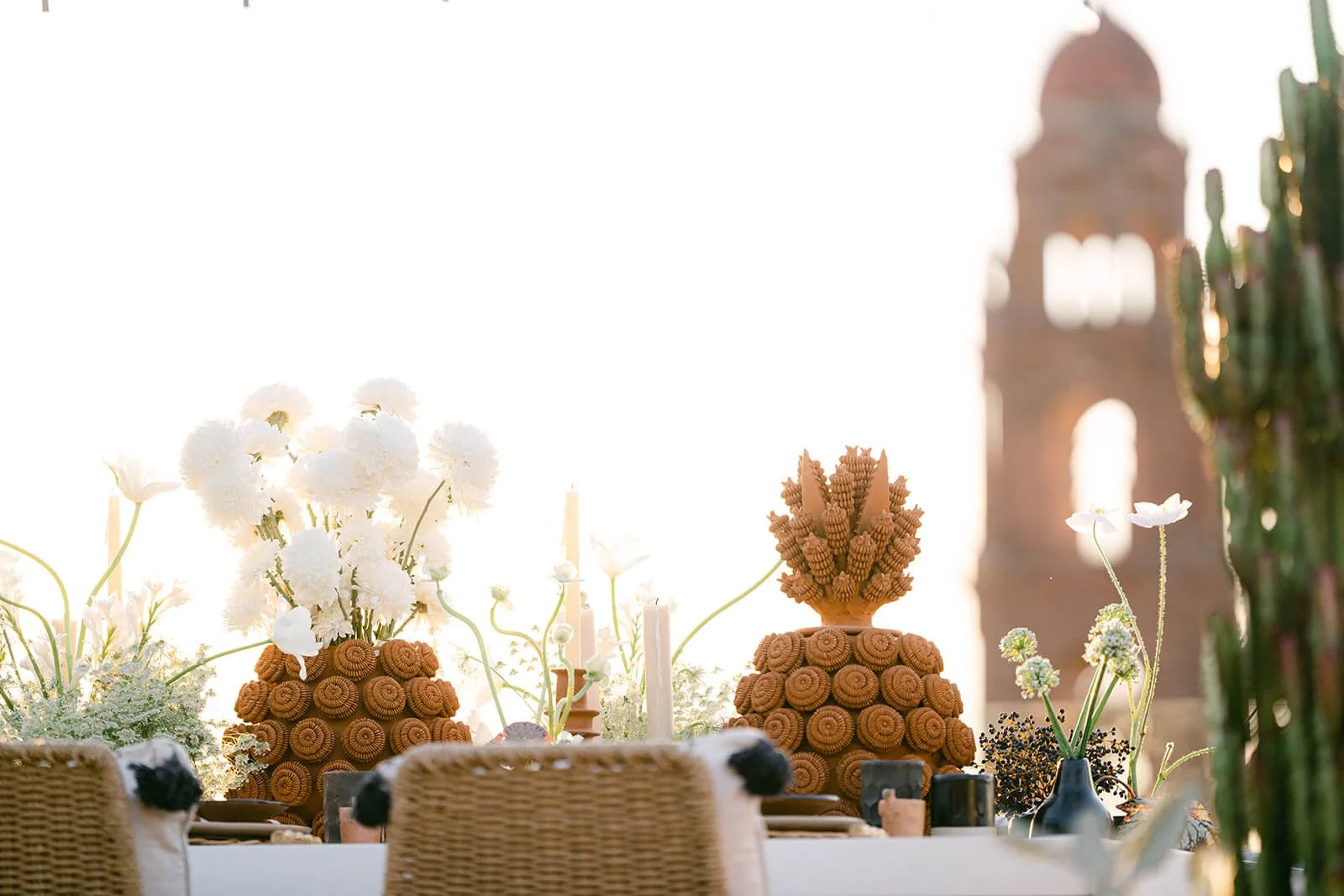 Elegant destination wedding in San Miguel de Allende with contemporary floral design