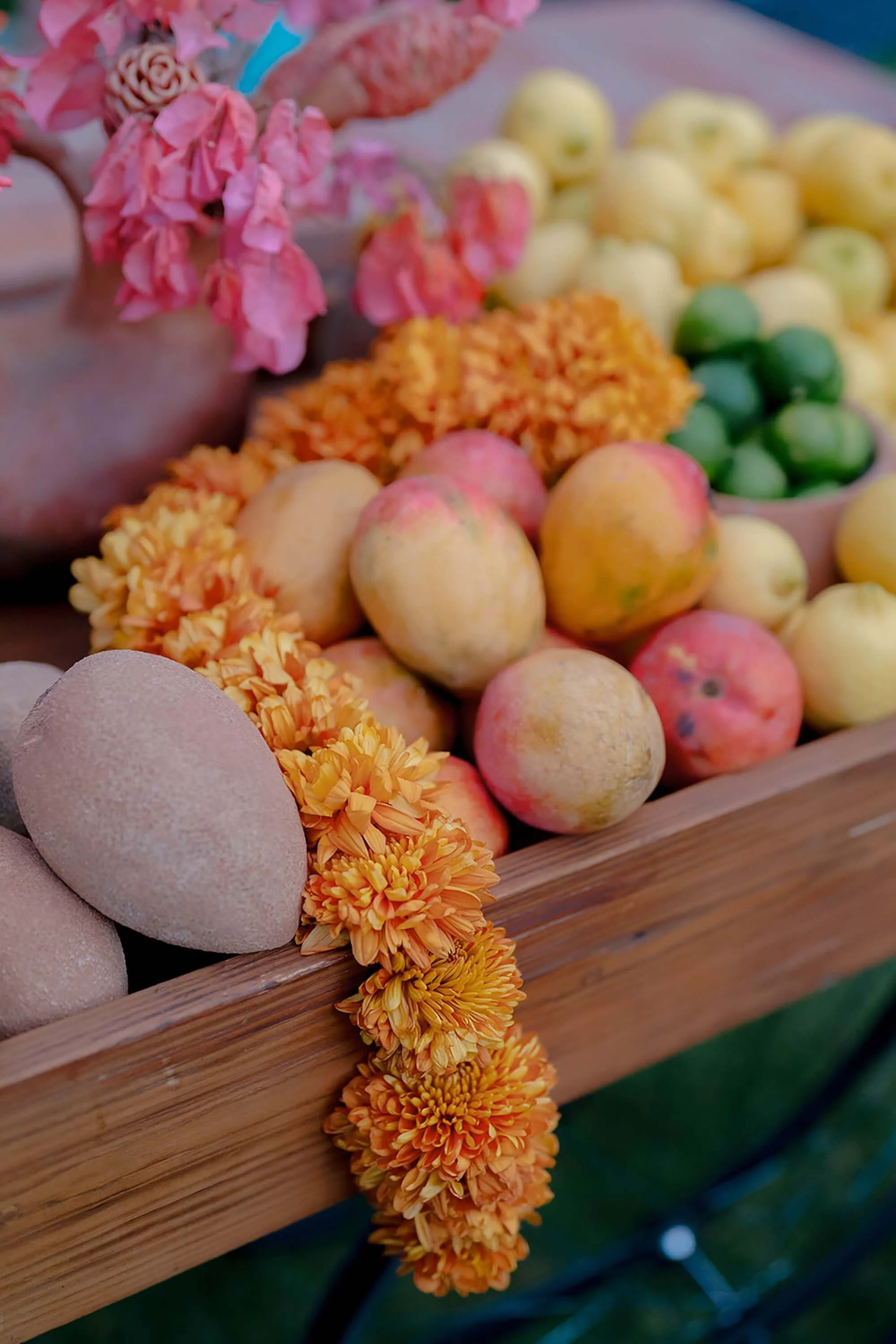 a refined palette expressed through floral detailing