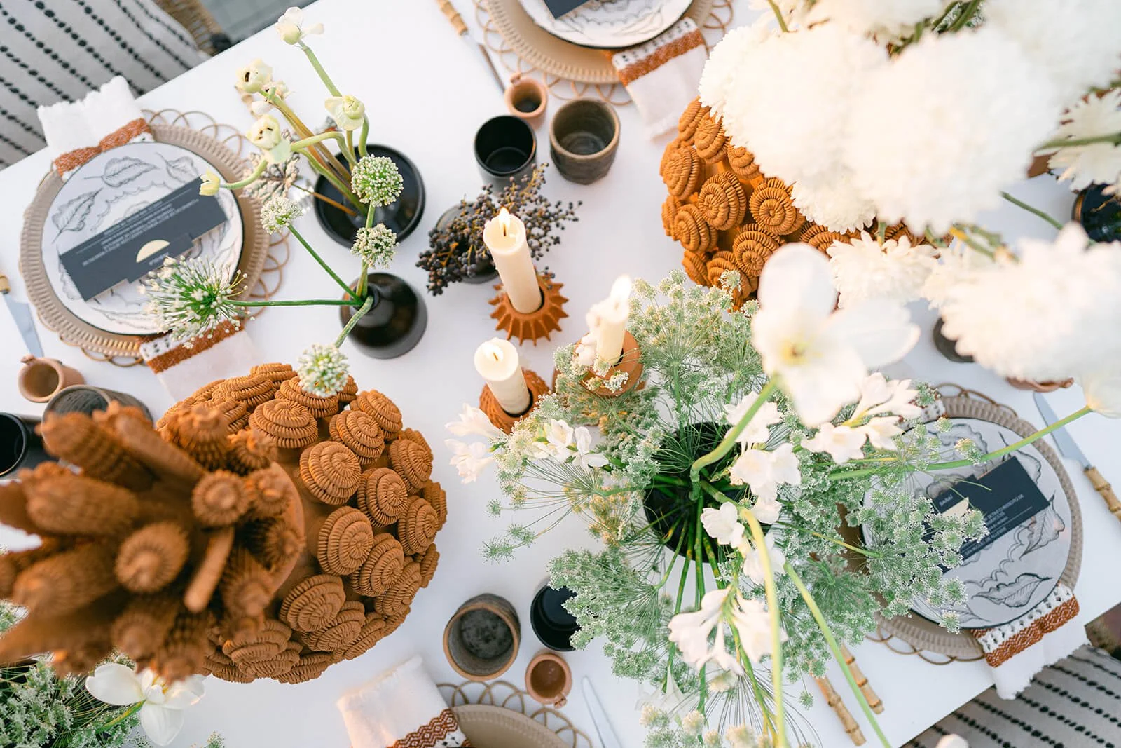 Luxury wedding in Mexico with architectural venue and curated floral details