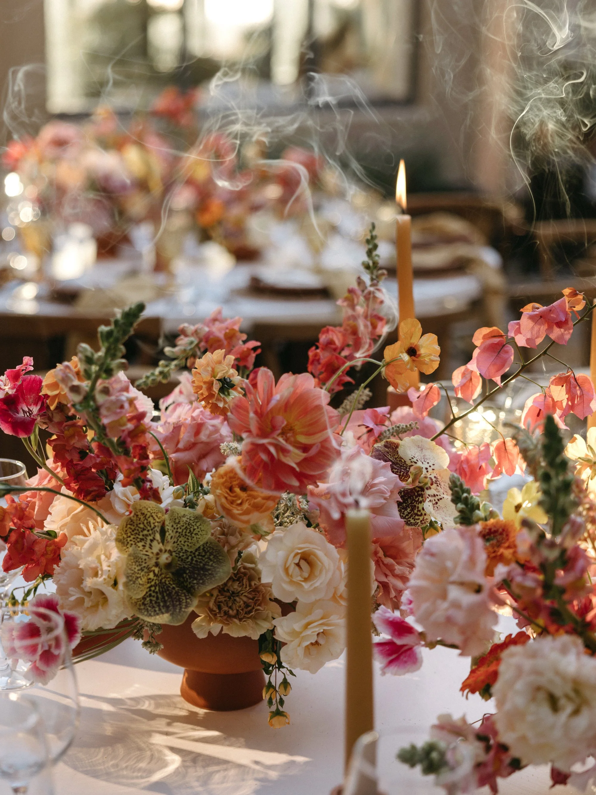 floral wedding design ceremony backdrop luxury wedding mexico