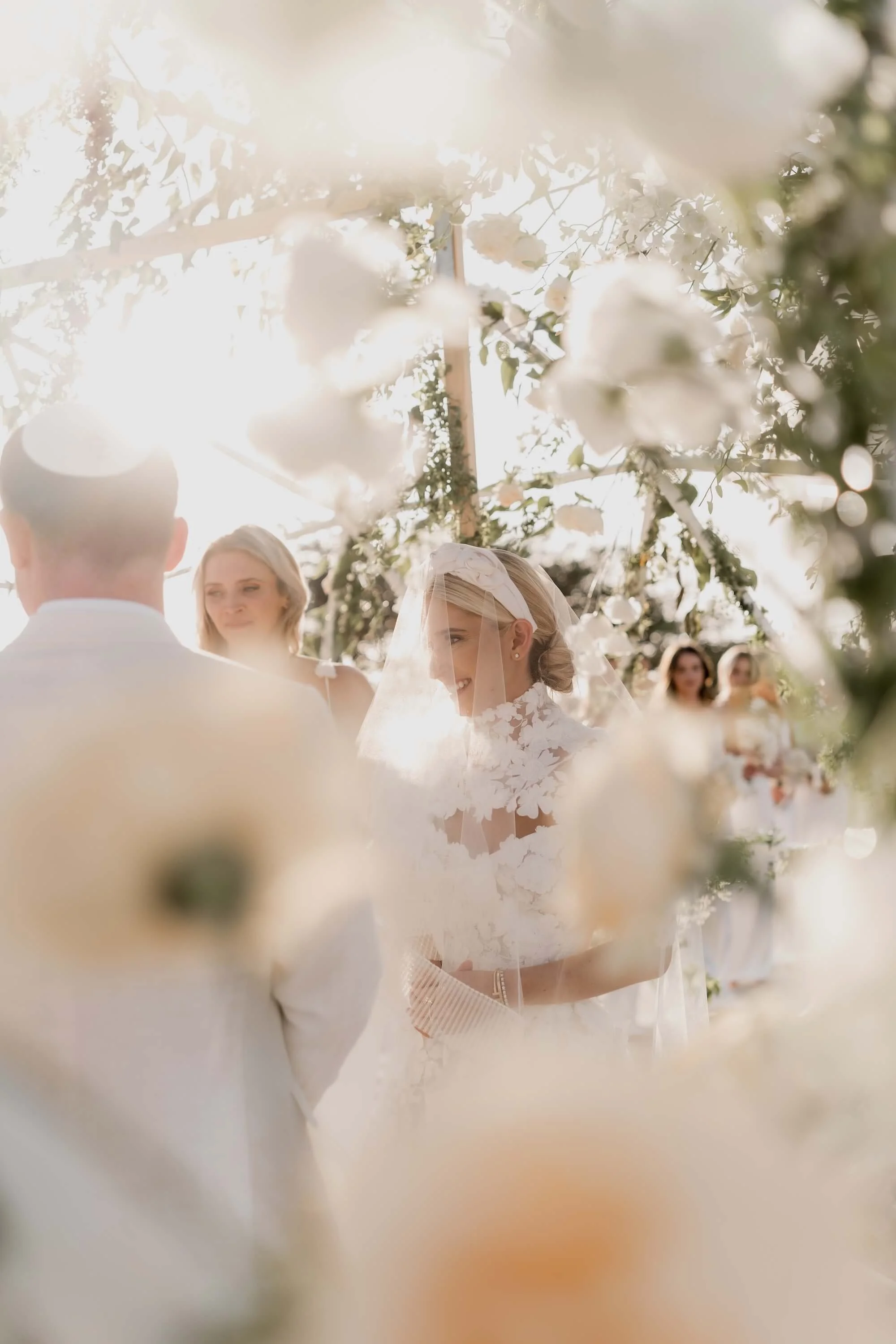 close details revealing the craftsmanship of floral design