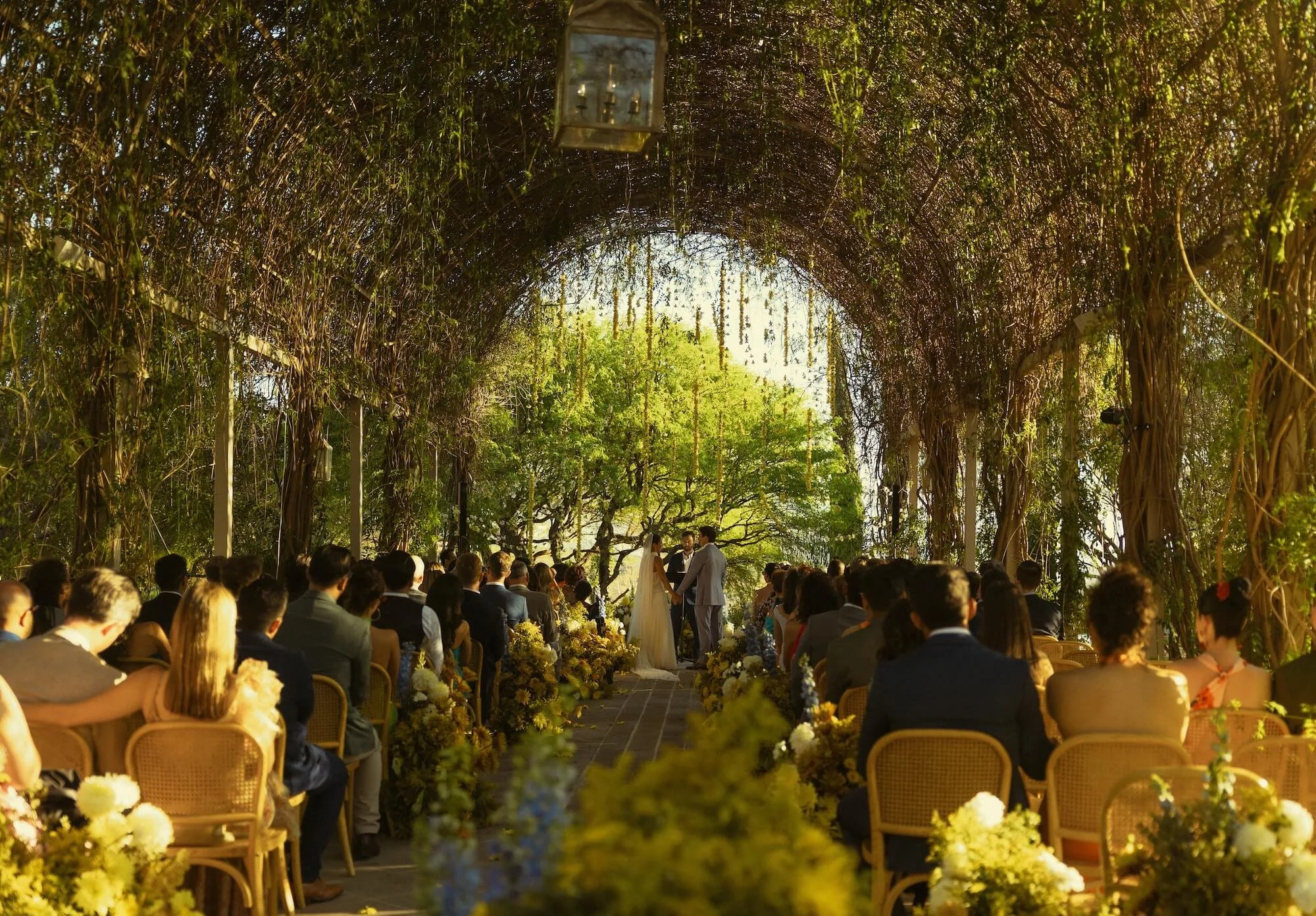 tonal floral arrangements creating visual softness