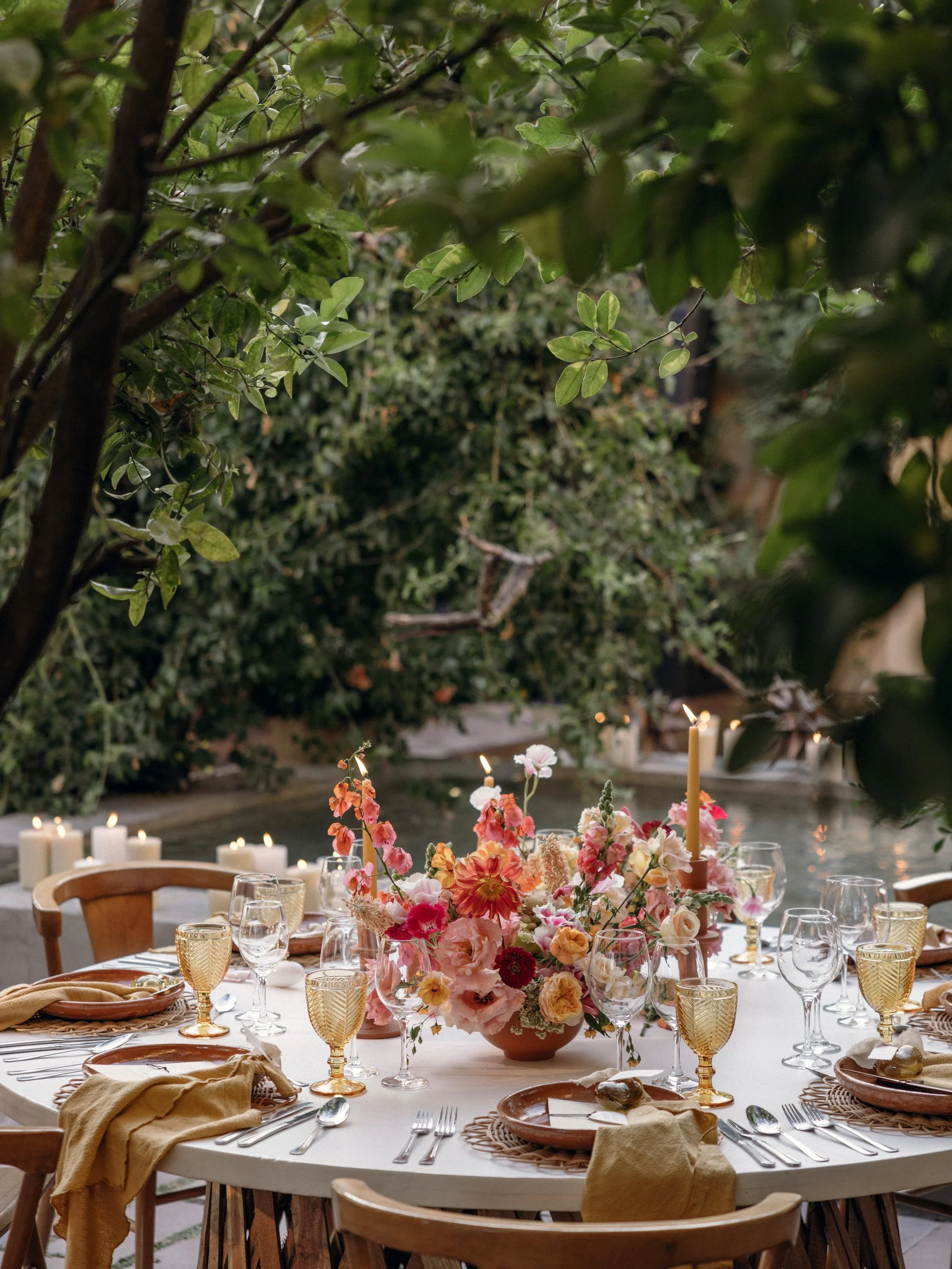 elegant wedding ceremony setup with flowers san miguel de allende