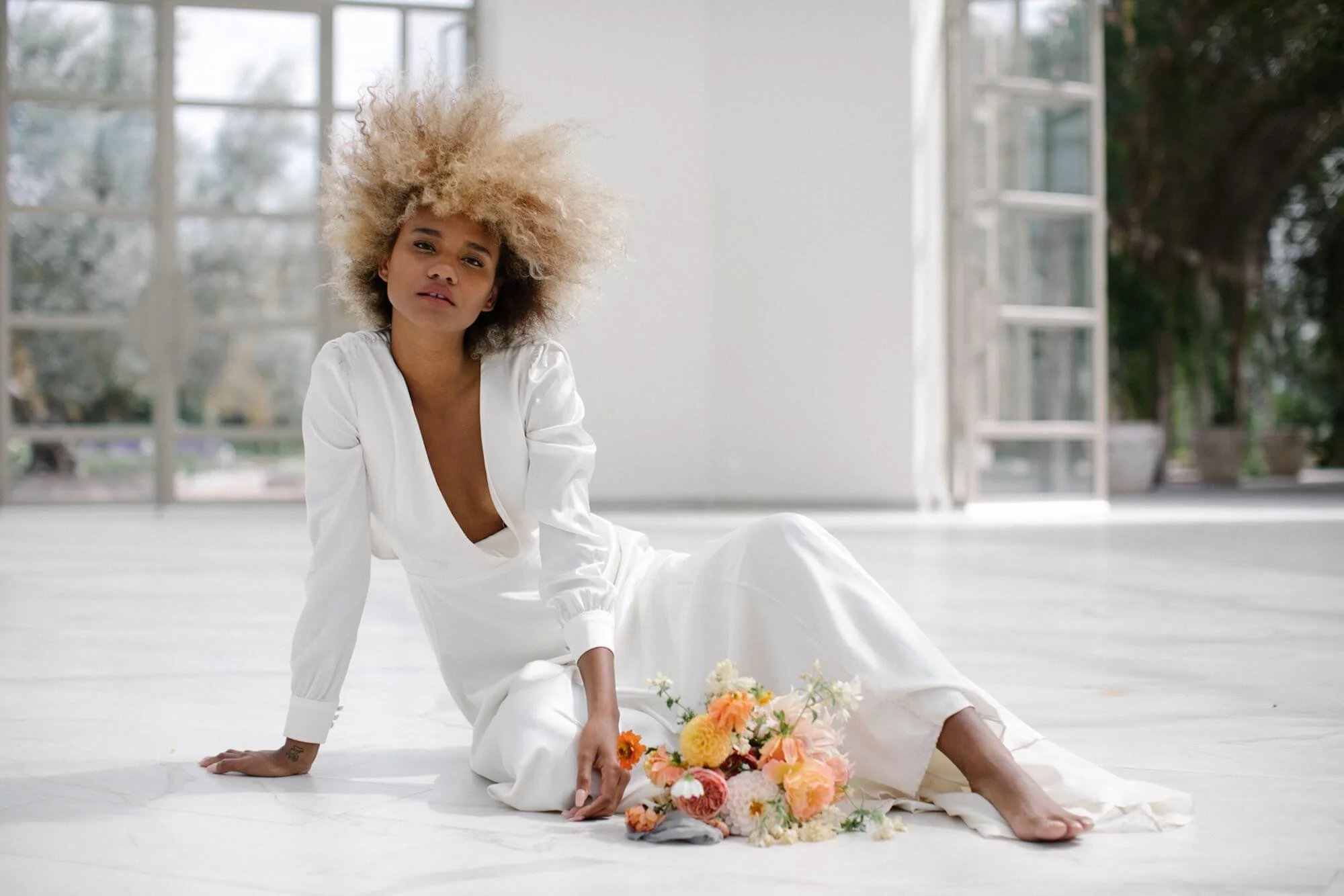 editorial wedding shoot mexico luxury floral design