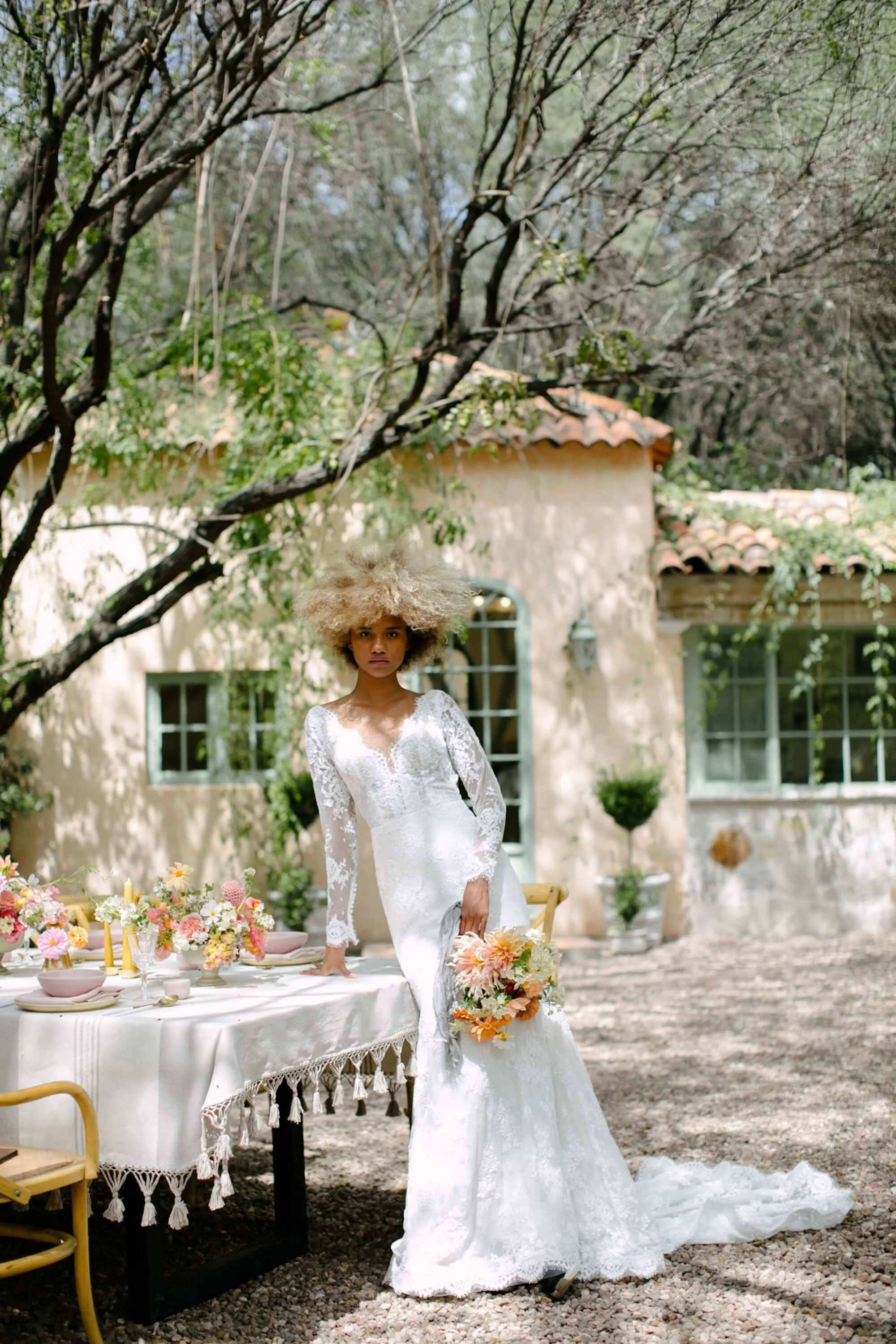 creative exploration of floral form in editorial setting