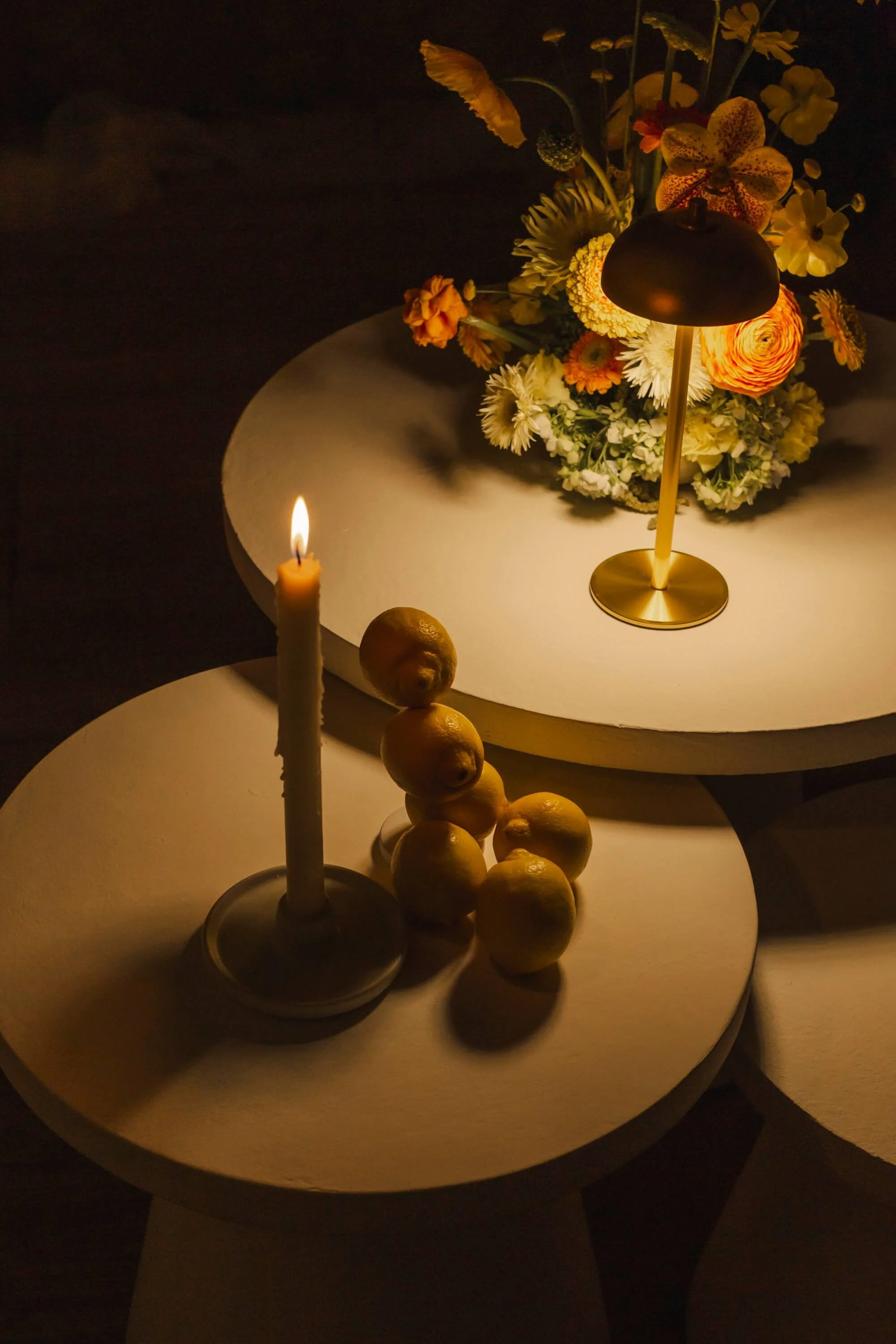 a refined ceremony scene shaped by natural elements