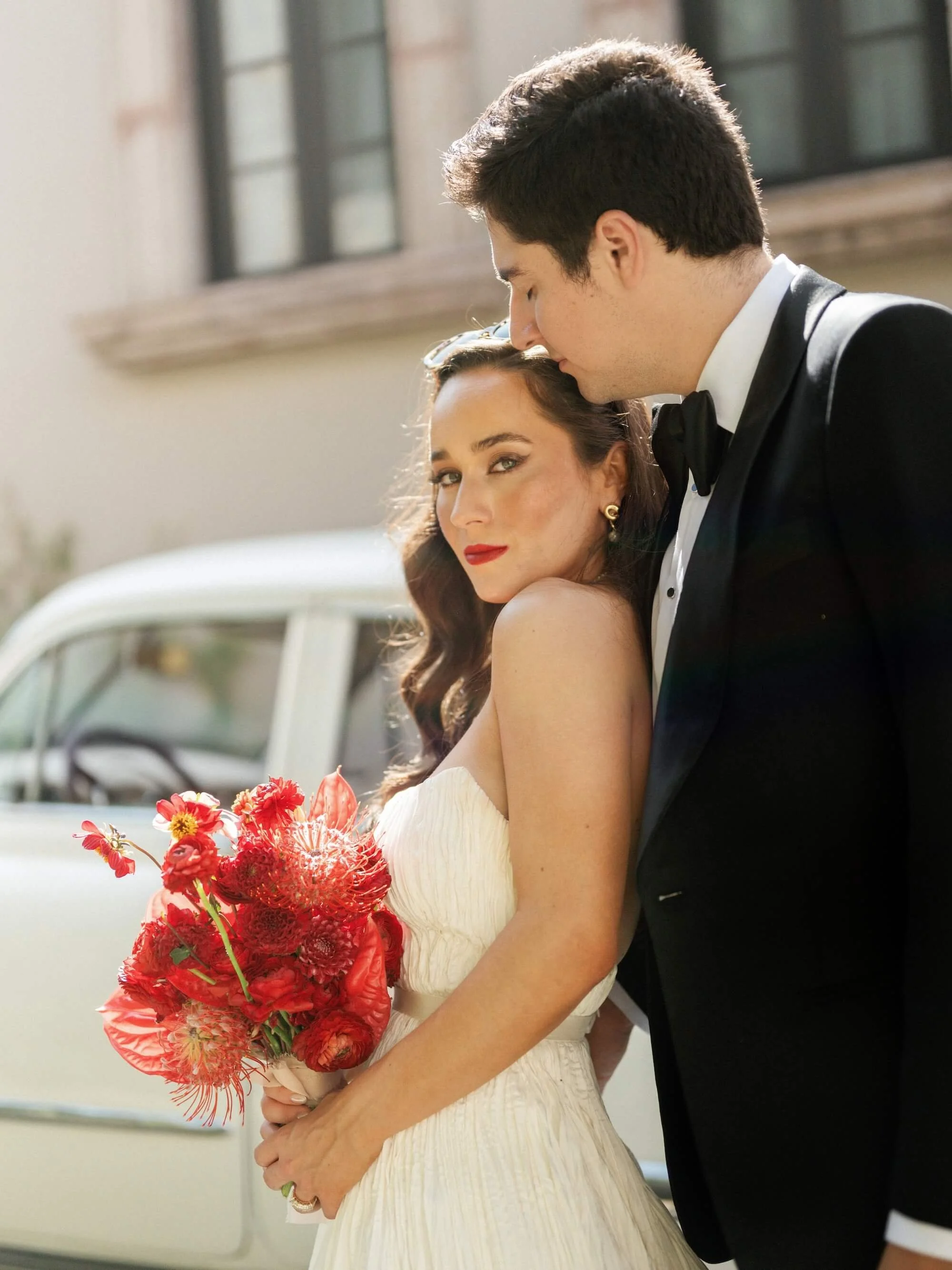 elevated floral structures designed to interact with architecture