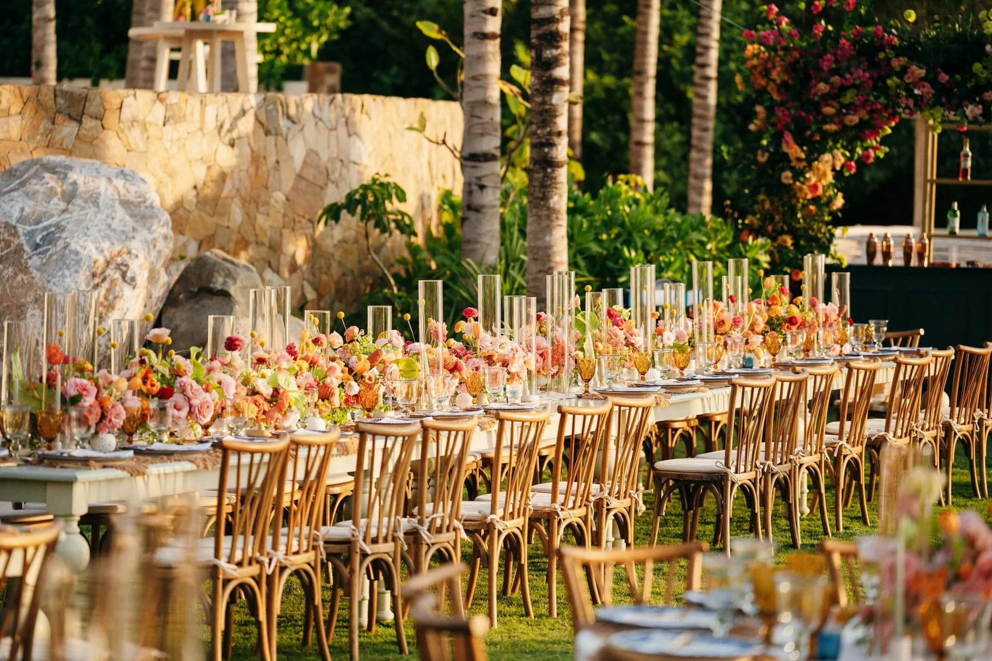 florklor curated wedding florals for international celebrations in mexico