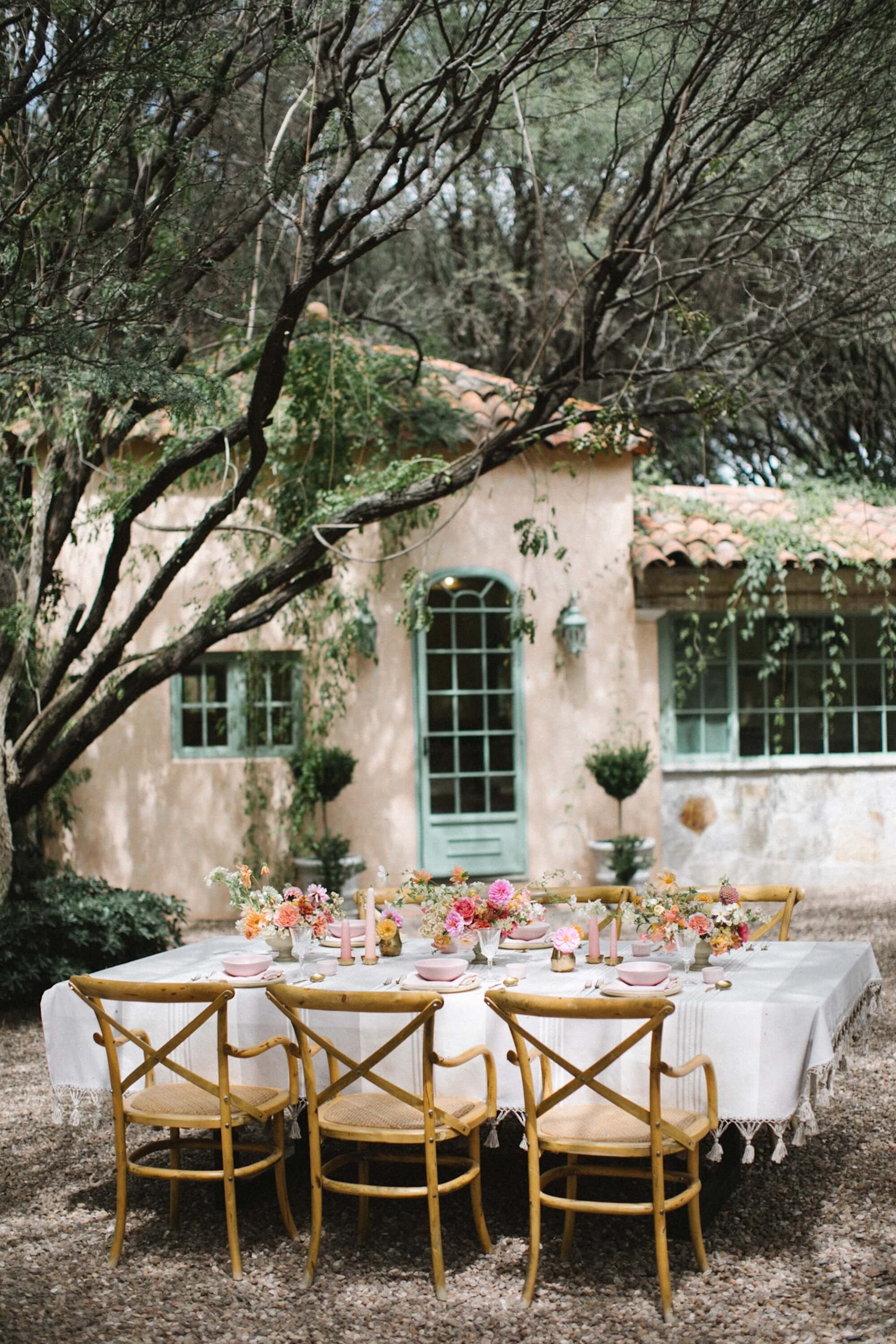 artistic floral styling for editorial wedding campaign