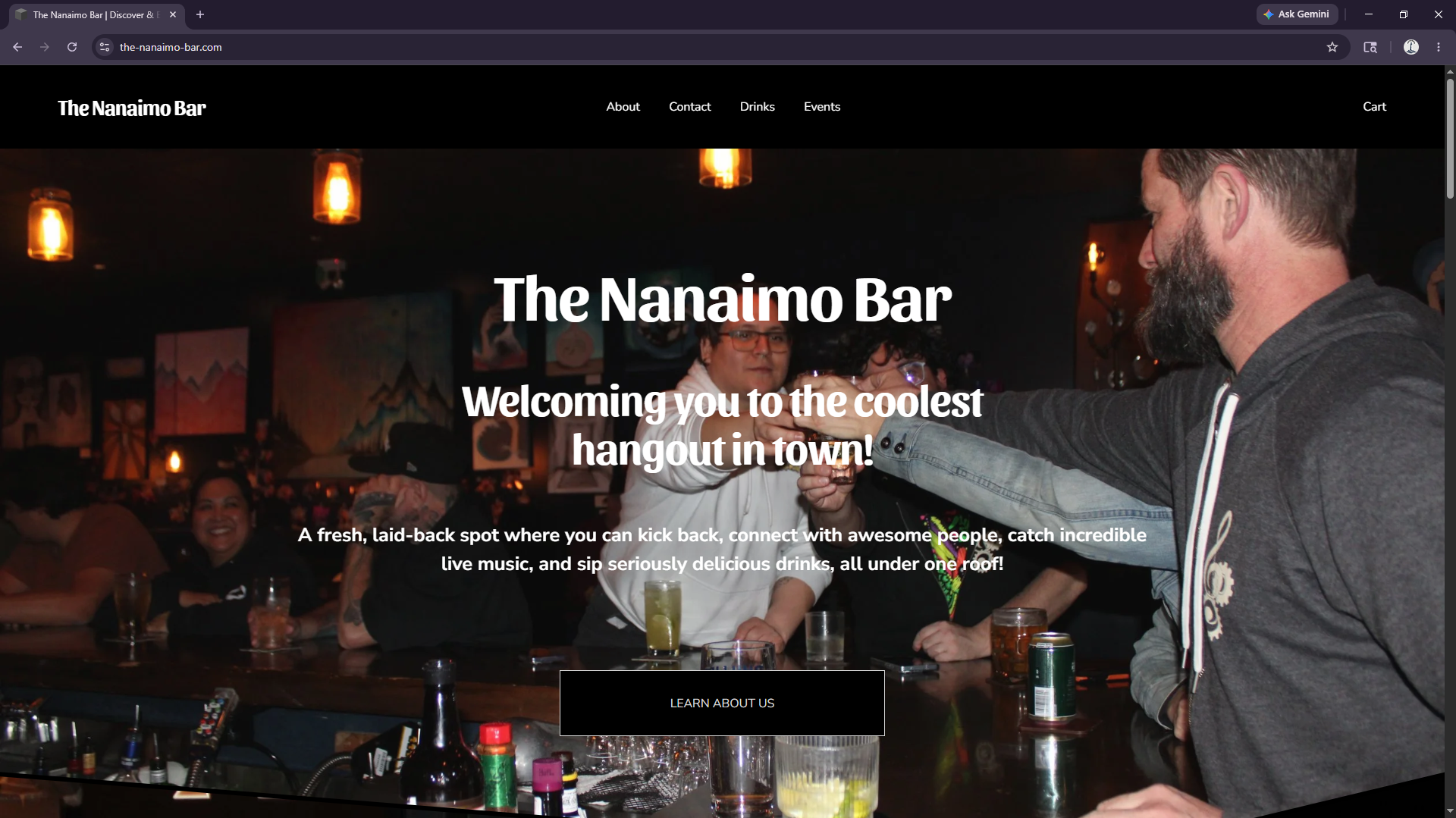 The Nanaimo Bar website preview
