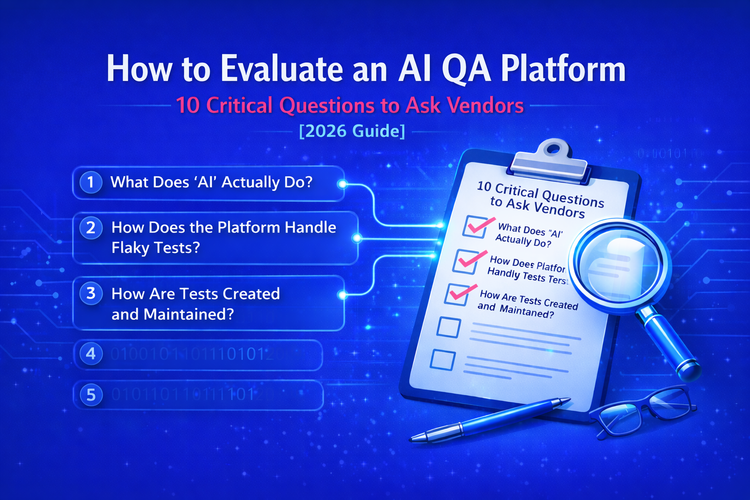 How to Evaluate an AI QA Platform: 10 Critical Questions to Ask Vendors (2026 Guide)
