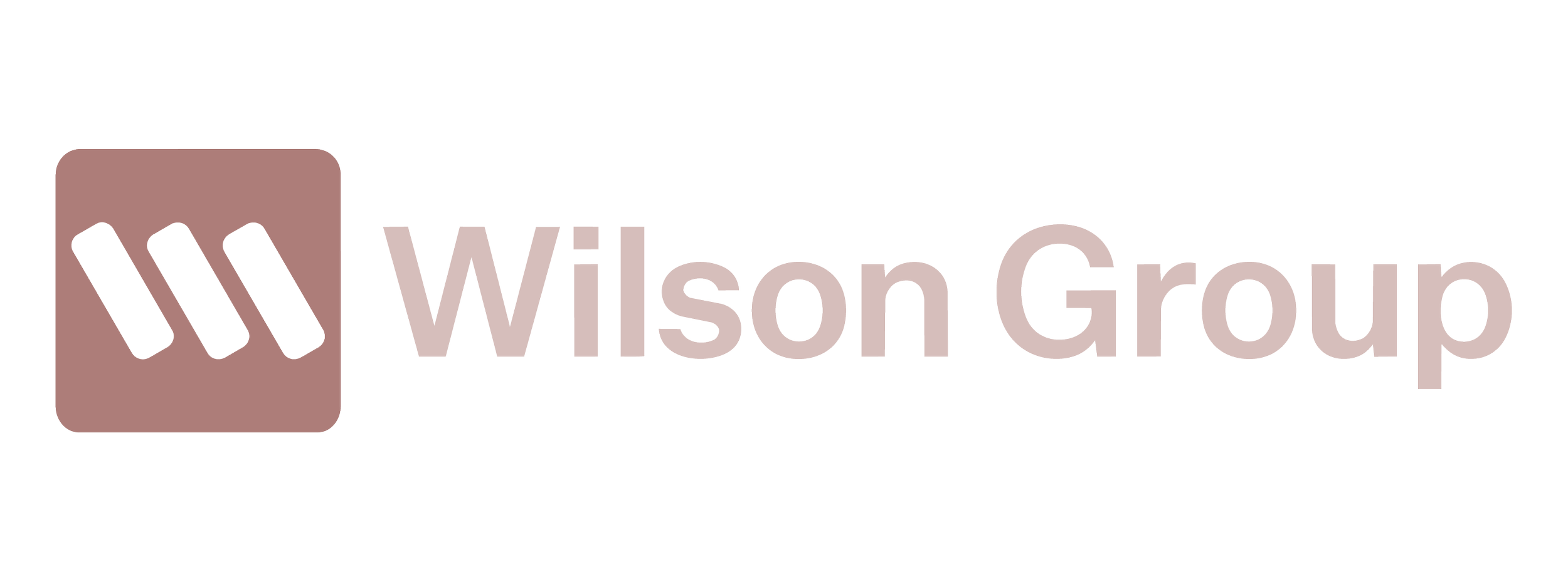 Wilson Group logo with a square icon containing three black short horizontal lines and the text 'Wilson Group' next to it.