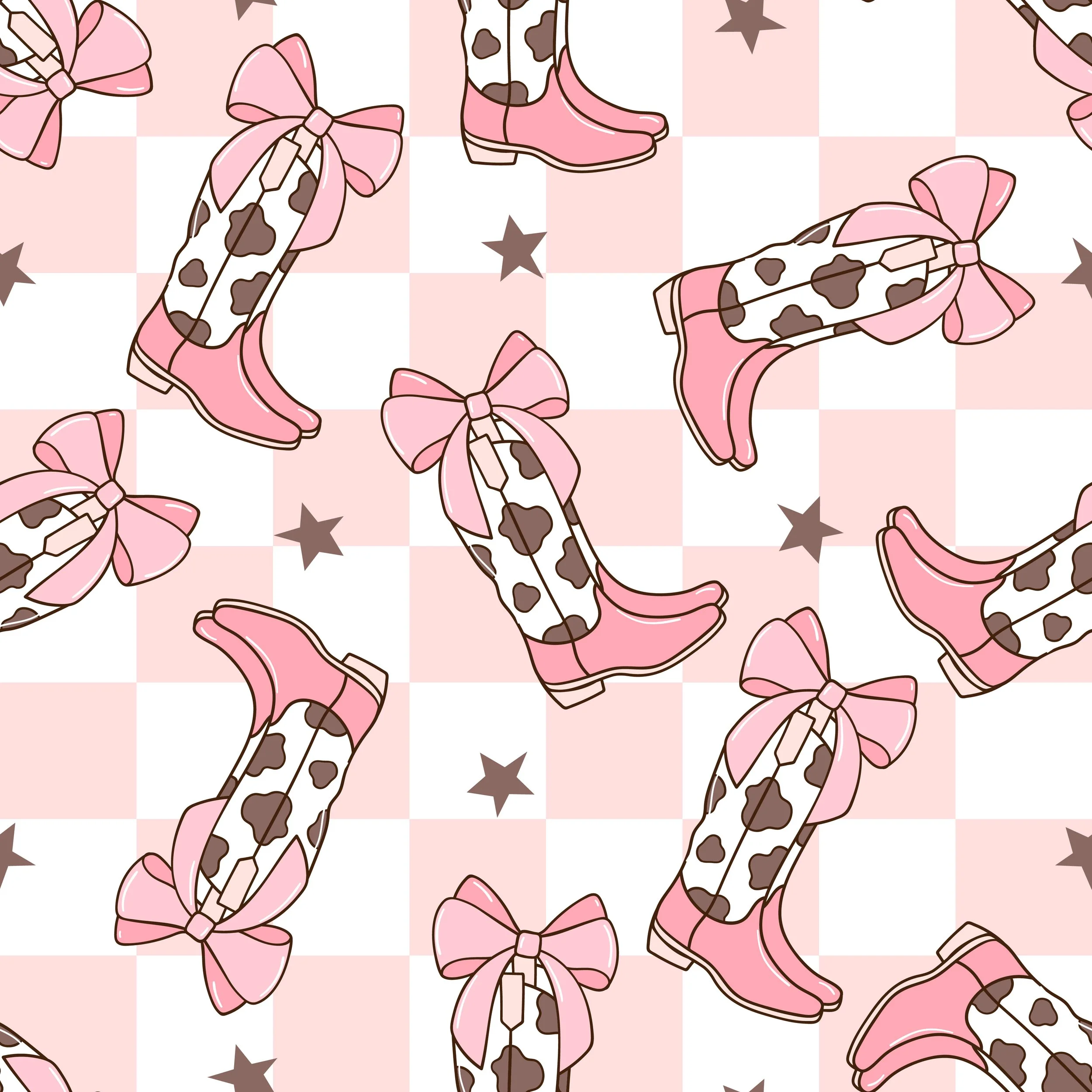 Checkerboard Cowgirl Boots Pattern-01.jpg