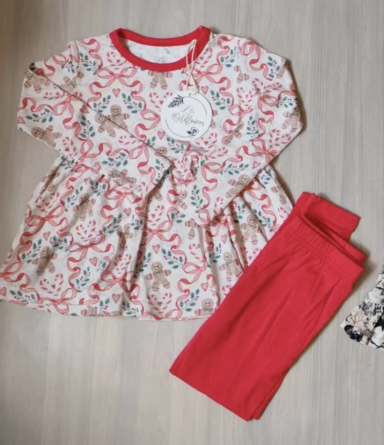 Gingerbread Cheer Long Sleeve Dress & Leggings