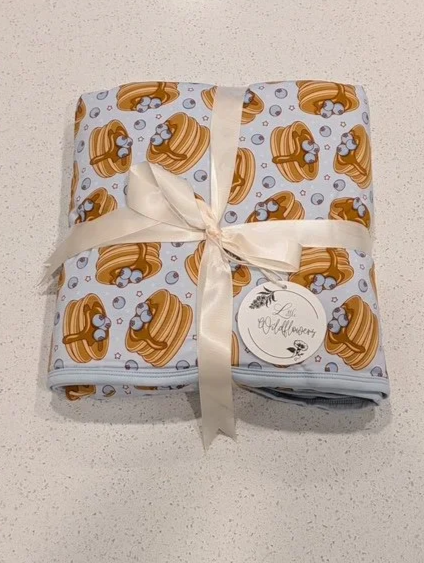 Blueberry Pancake Bamboo Blanket