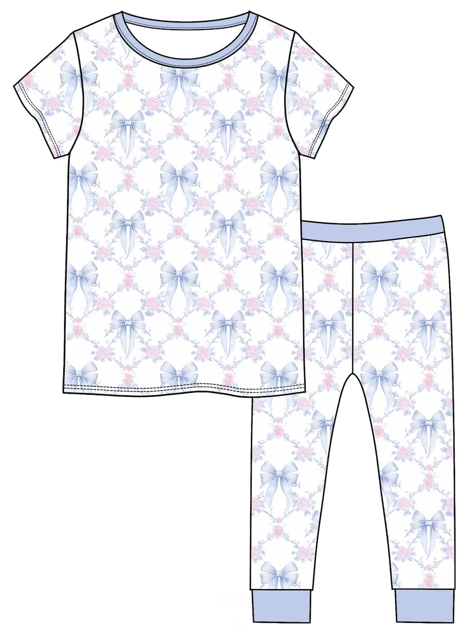 Tea Time Two Piece Pjs Set