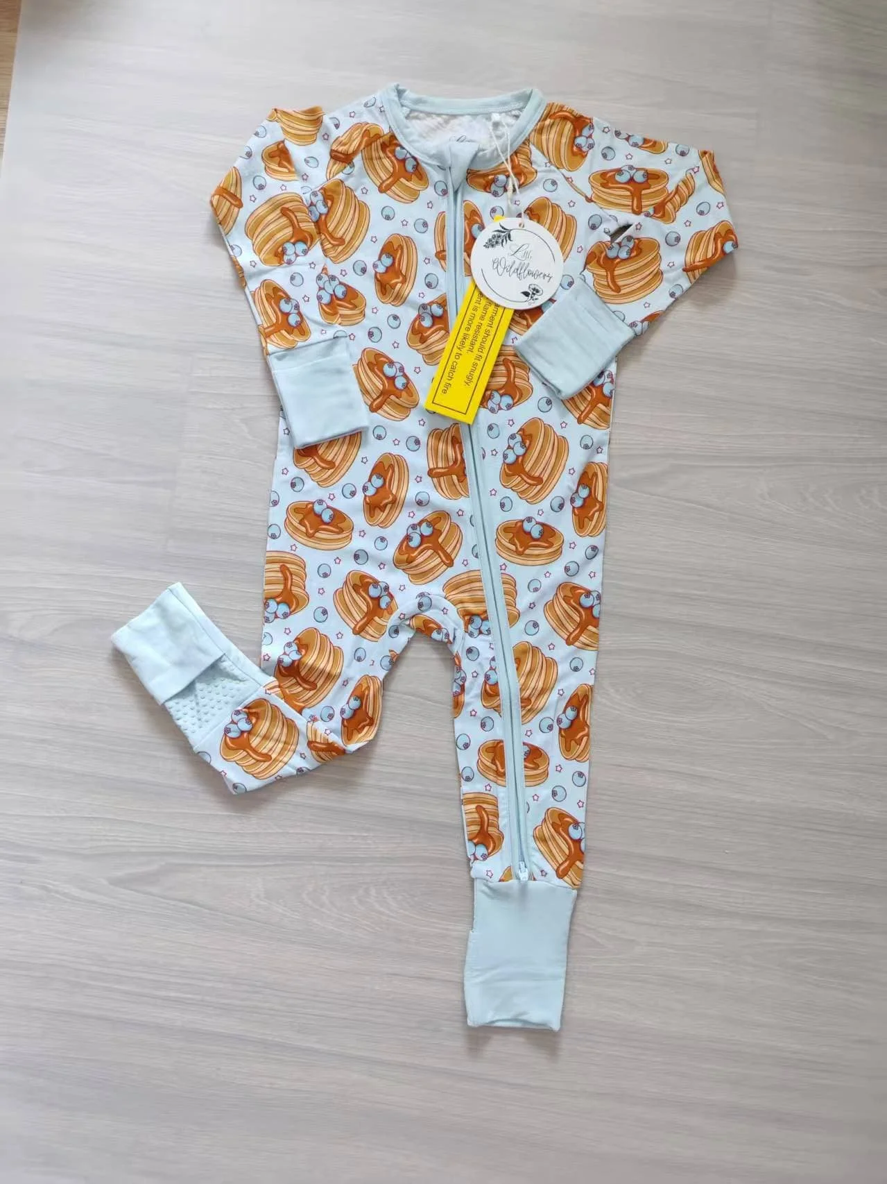 Blueberry Pancake Convertible Zippy Romper