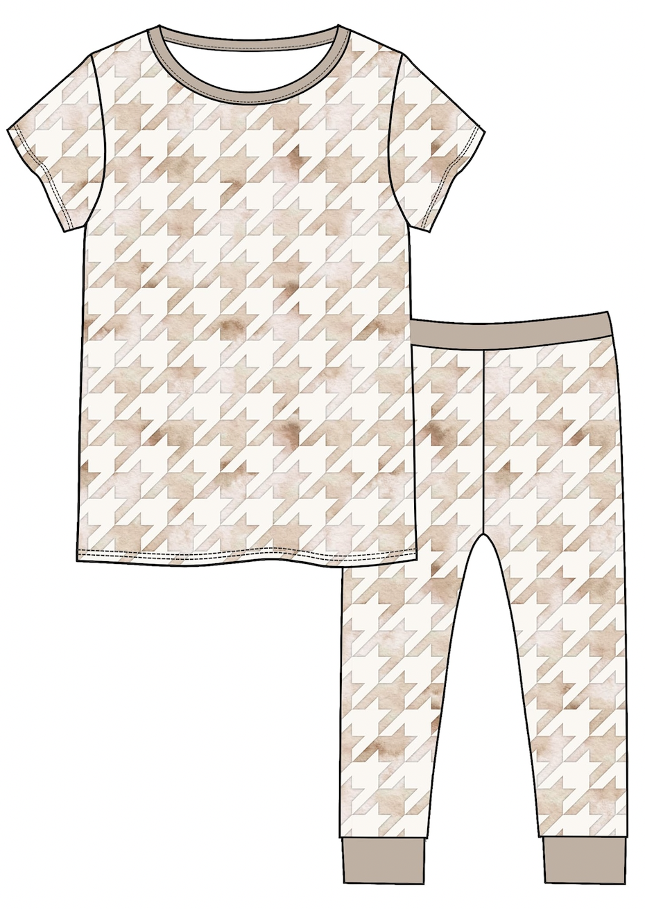 Houndstooth Dream Two Piece Pj Set