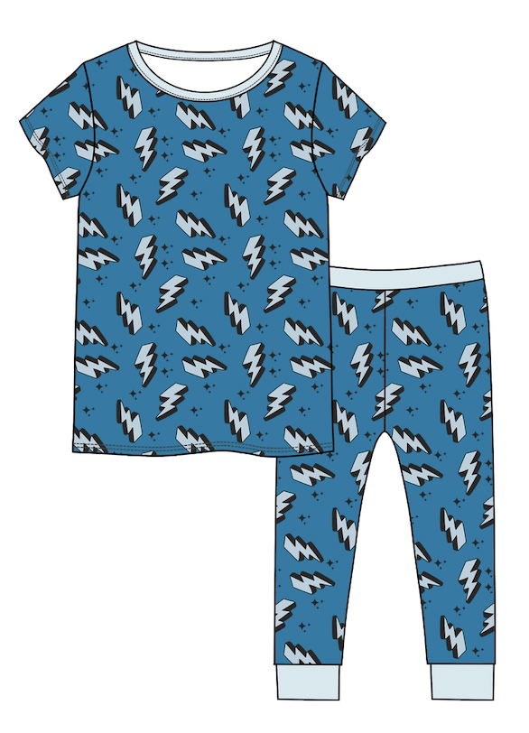 Electric Summer Two Piece Pjs Set