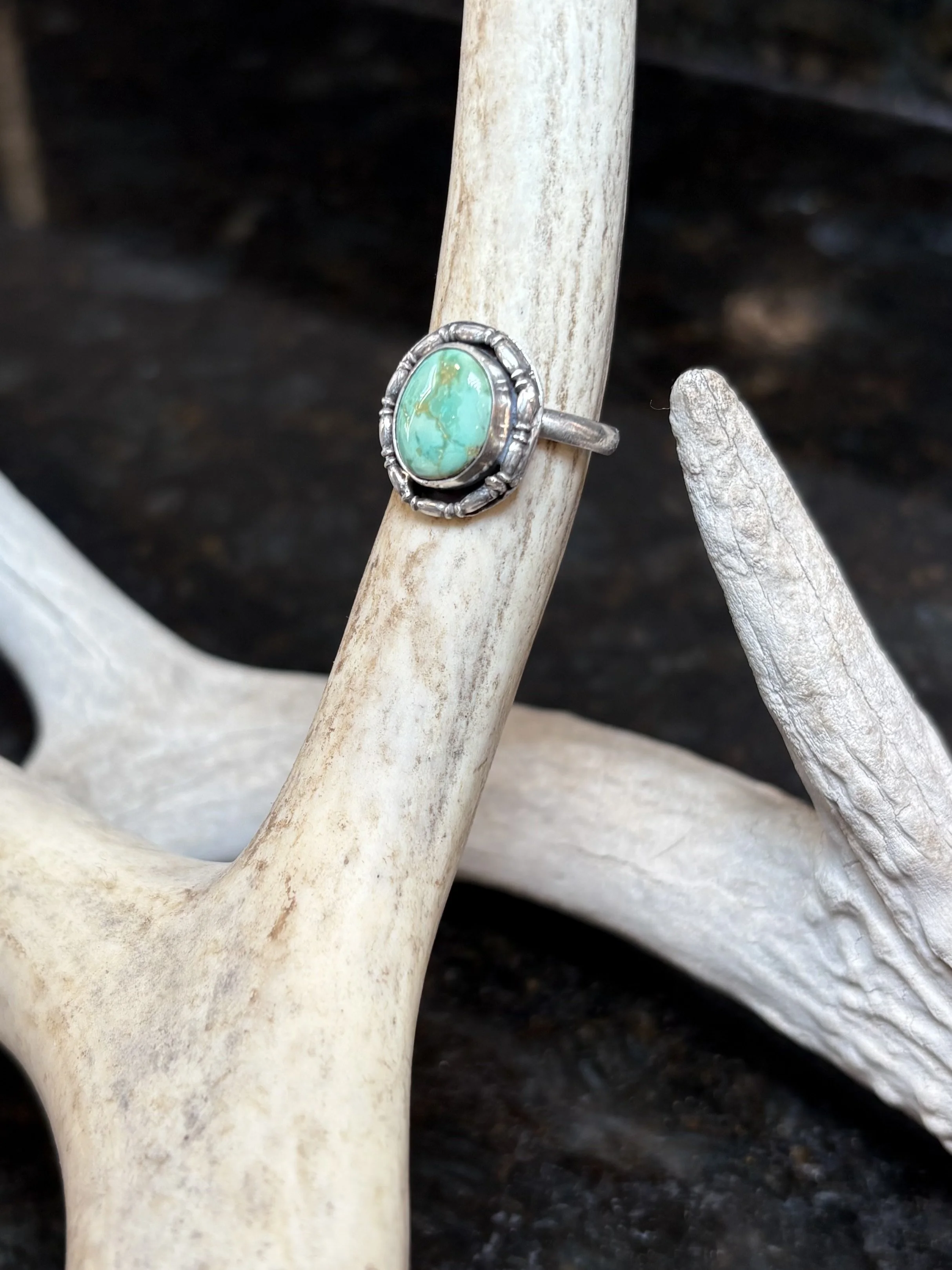 Sz. 7 1/4 Emerald Valley Turquoise Ring