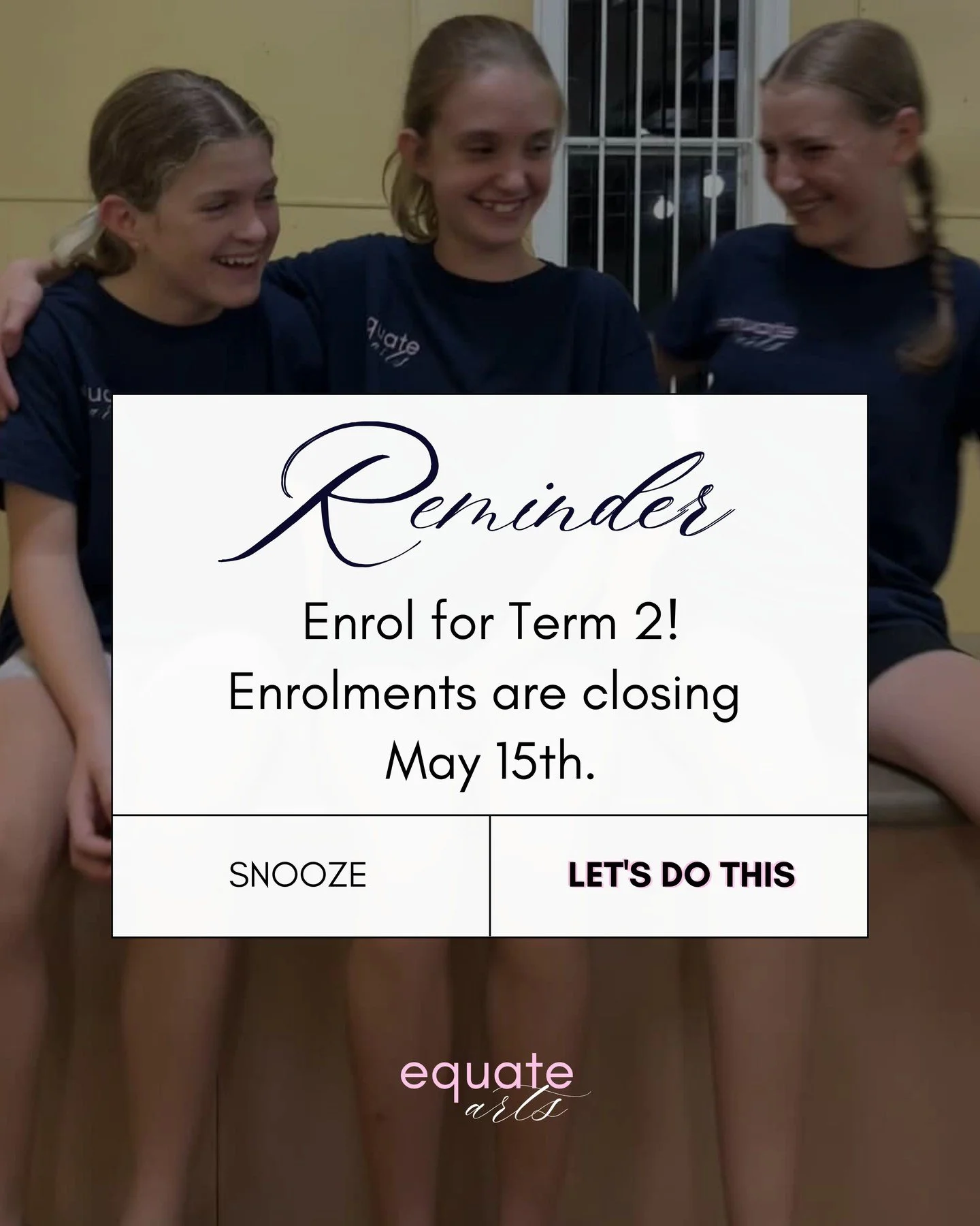 💗⏰Time is ticking⏰💗

If you haven't heard, our enrolments are closing for Term 2 on the 15th of May. Enquire today to find out which classes have availability, secure your spot, and find your dance bestie!

#cliftondance #clifton #wyreemadance #wyr