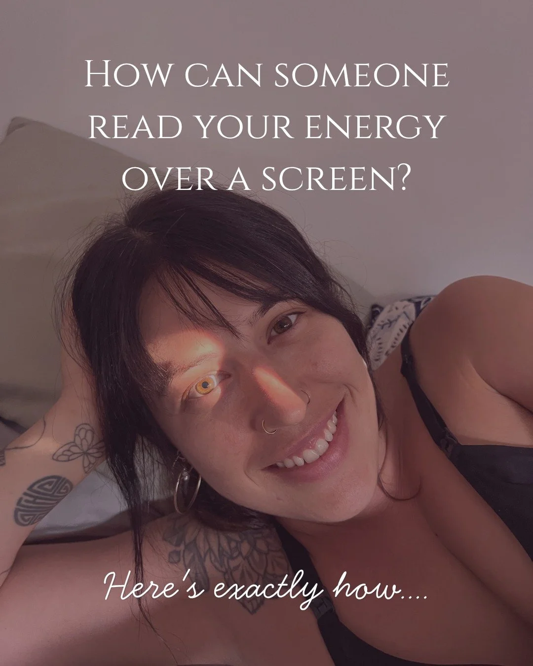 My most common question! And fair enough! But don't let the screen deter you from booking if you haven't learnt more! We live in an online world, and some of my most profound experiences and cleansings both with clients or as a client myself have bee