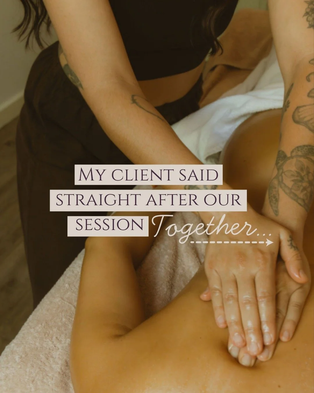 &ldquo;It feels like I&rsquo;ve finally taken it off.&rdquo;

That&rsquo;s how my client described the &ldquo;too-tight hat&rdquo; feeling straight after our session together.

I loved hearing her put her experience into her own words. In this carous