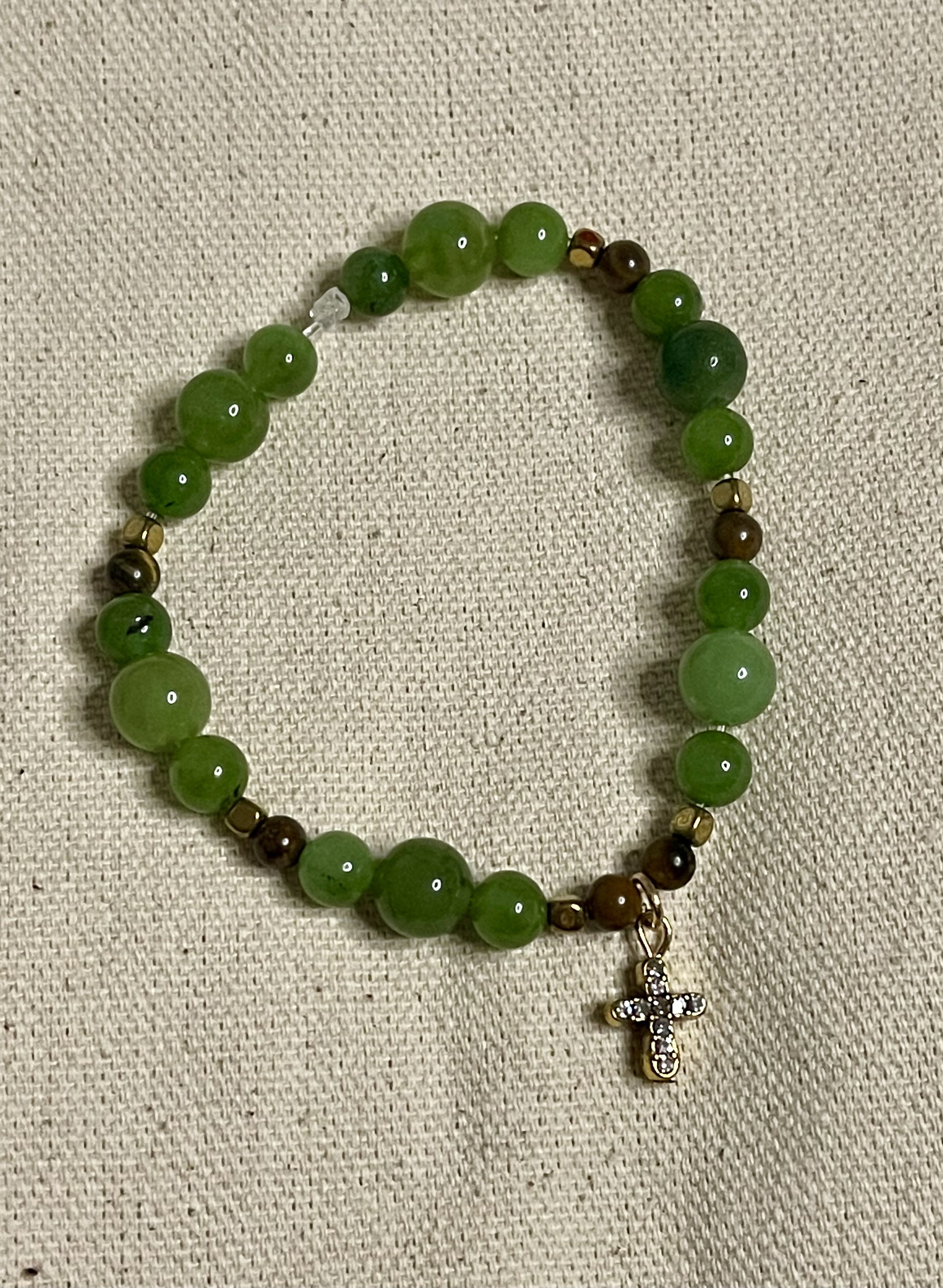 Rooted Bracelet - Jade or Tiger Eye