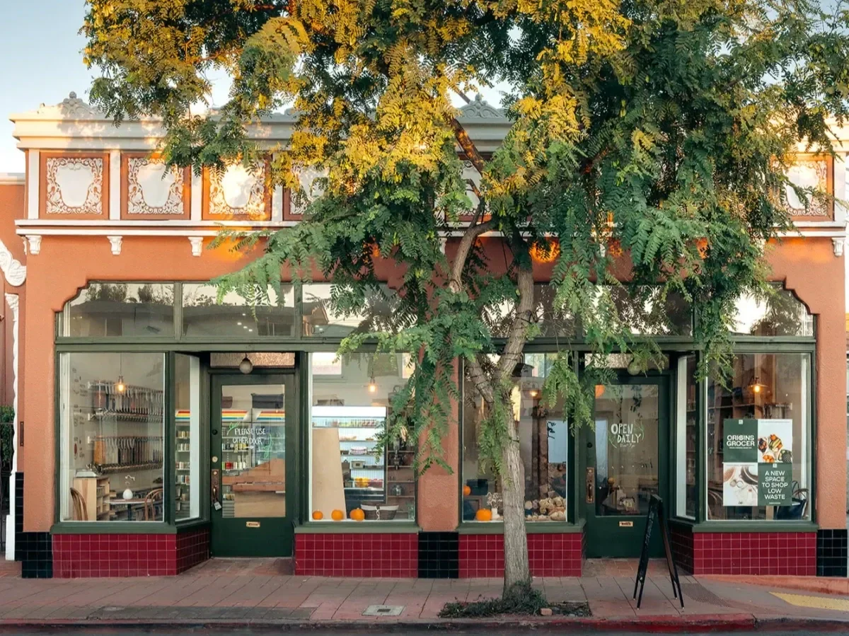 Outside of South Park Origins Grocers building