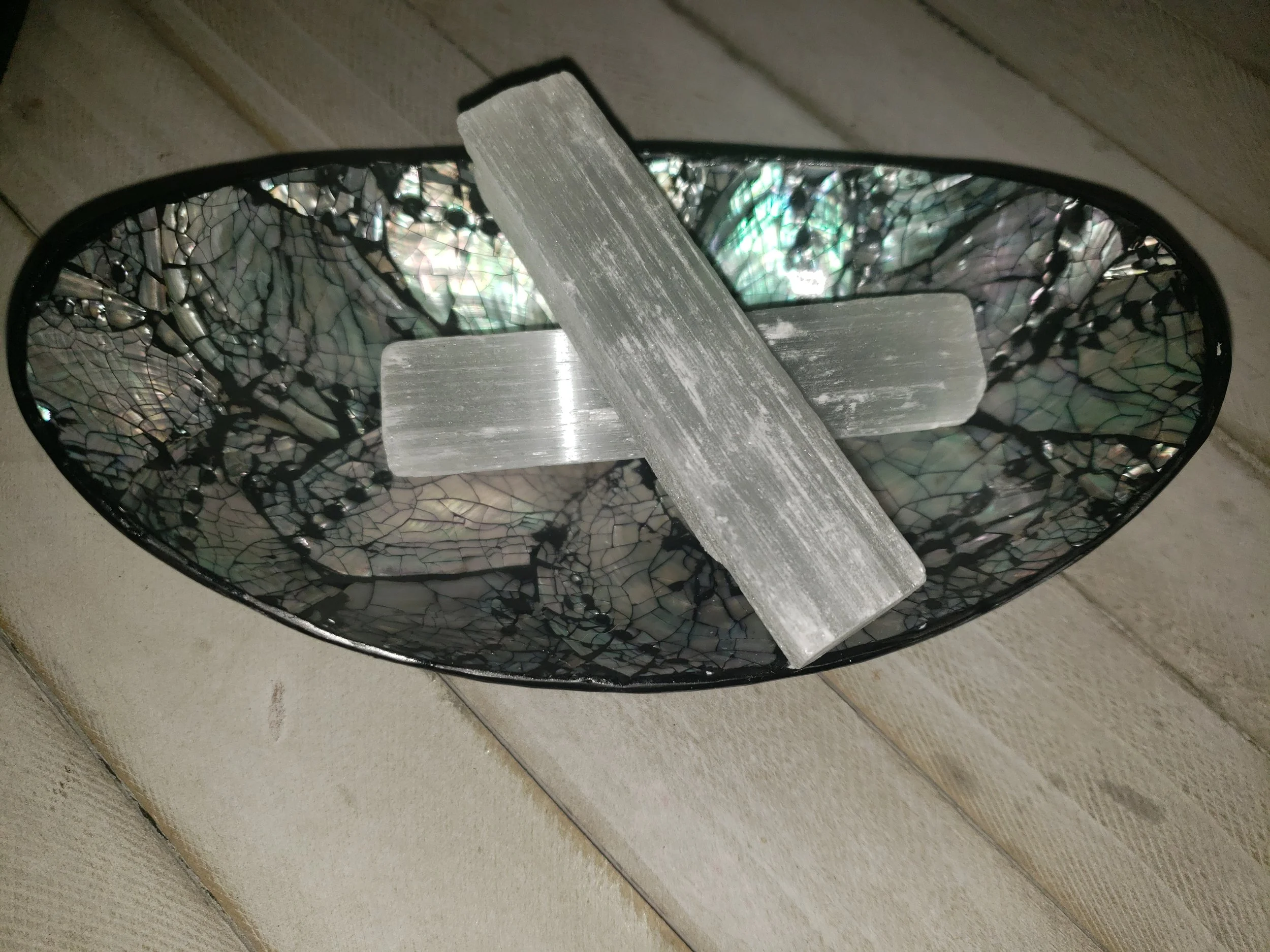 Selenite Crystal Wand-Rids Negative Energy