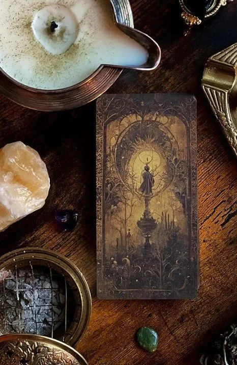 Dreamlike tarot card imagery from Ethereal Shadow Work Tarot.jpg