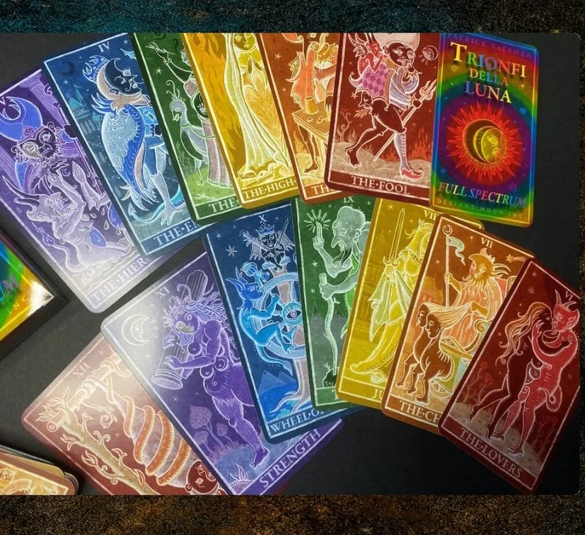 Gothic surreal tarot deck for shadow work and introspection