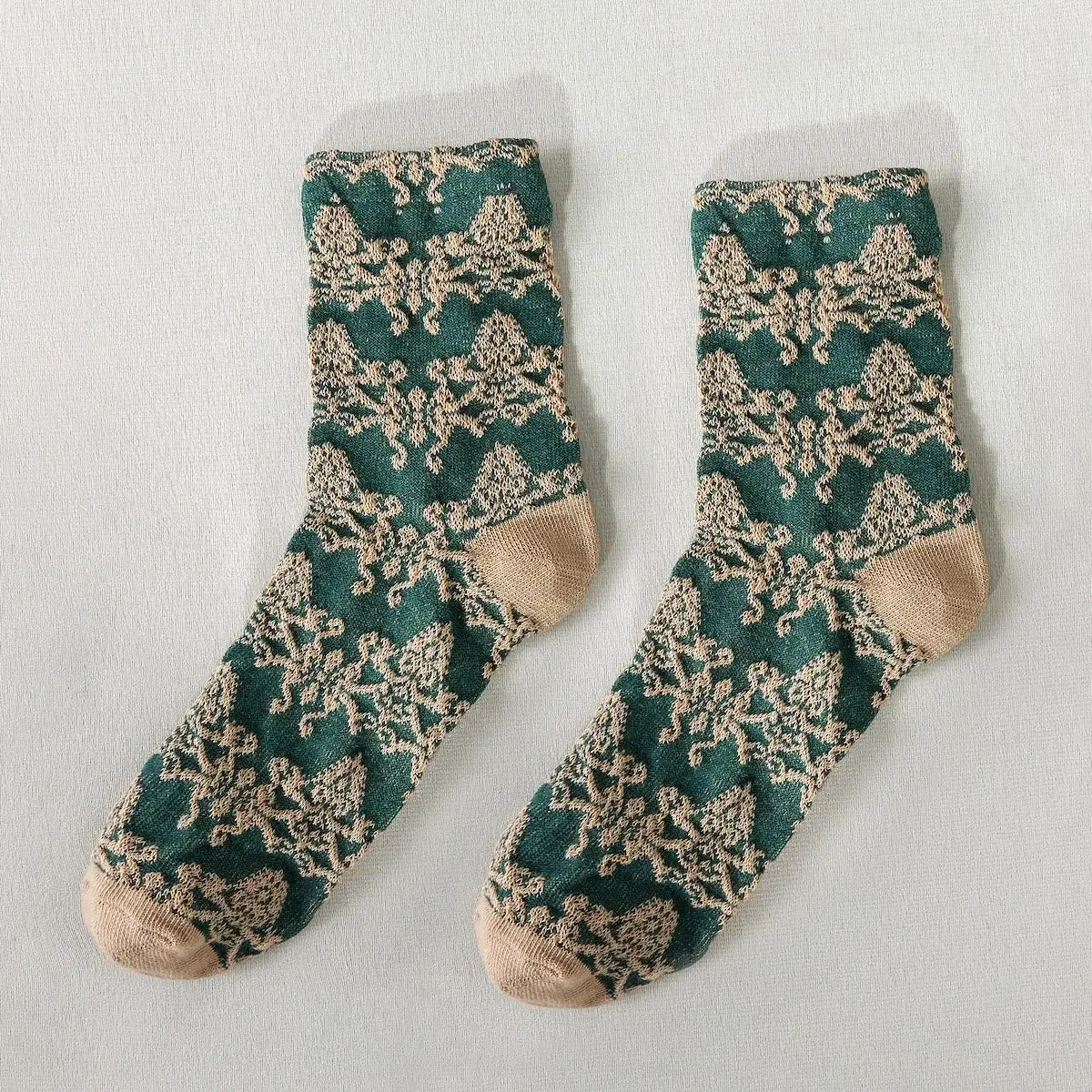 Rufia - Blue Retro Embossed Women's Socks-boho chic vibe