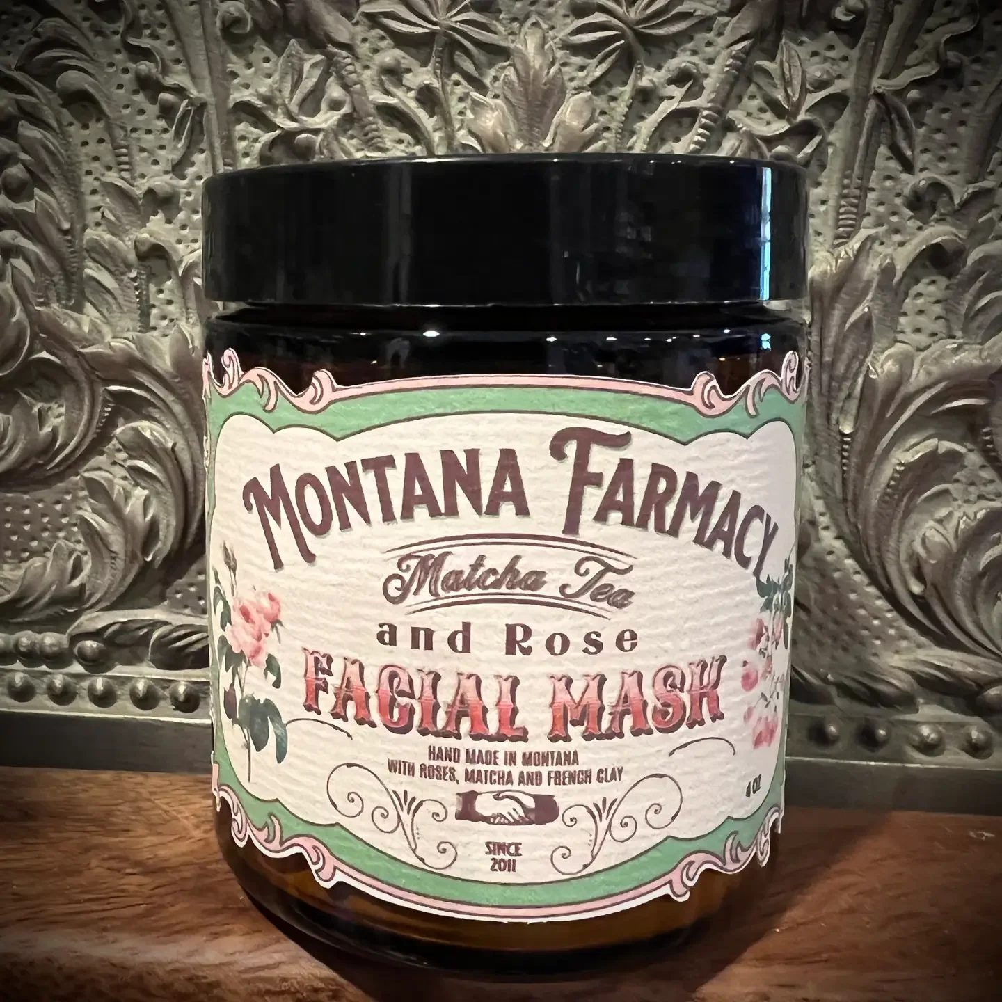 Matcha Rose & French Clay Facial Mask-Antioxidant Detox Mask