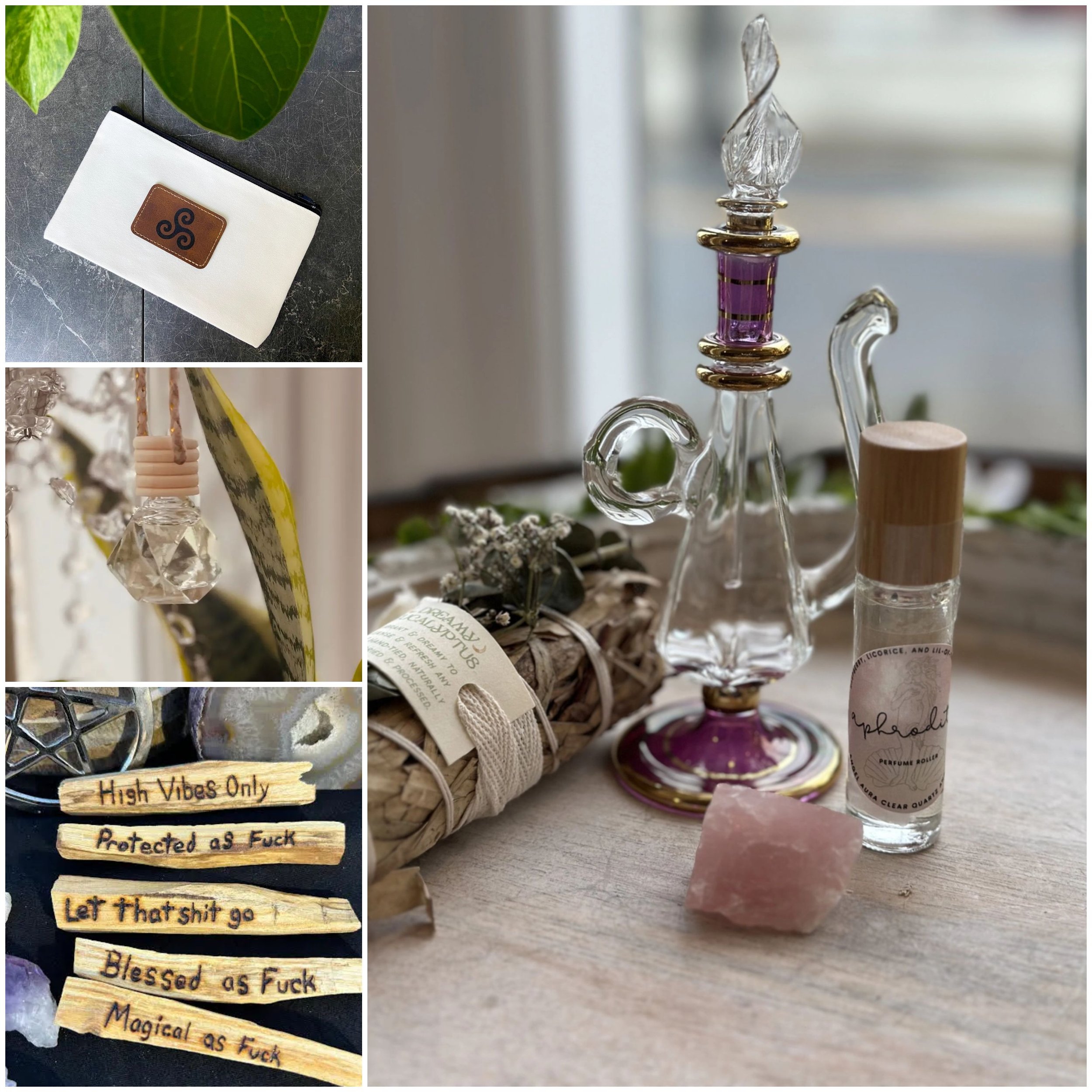 Assorted skincare and self care items included in a mystery scoop beauty box