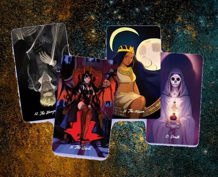 Dream-inspired tarot cards with 90s aesthetic illustrations.jpg