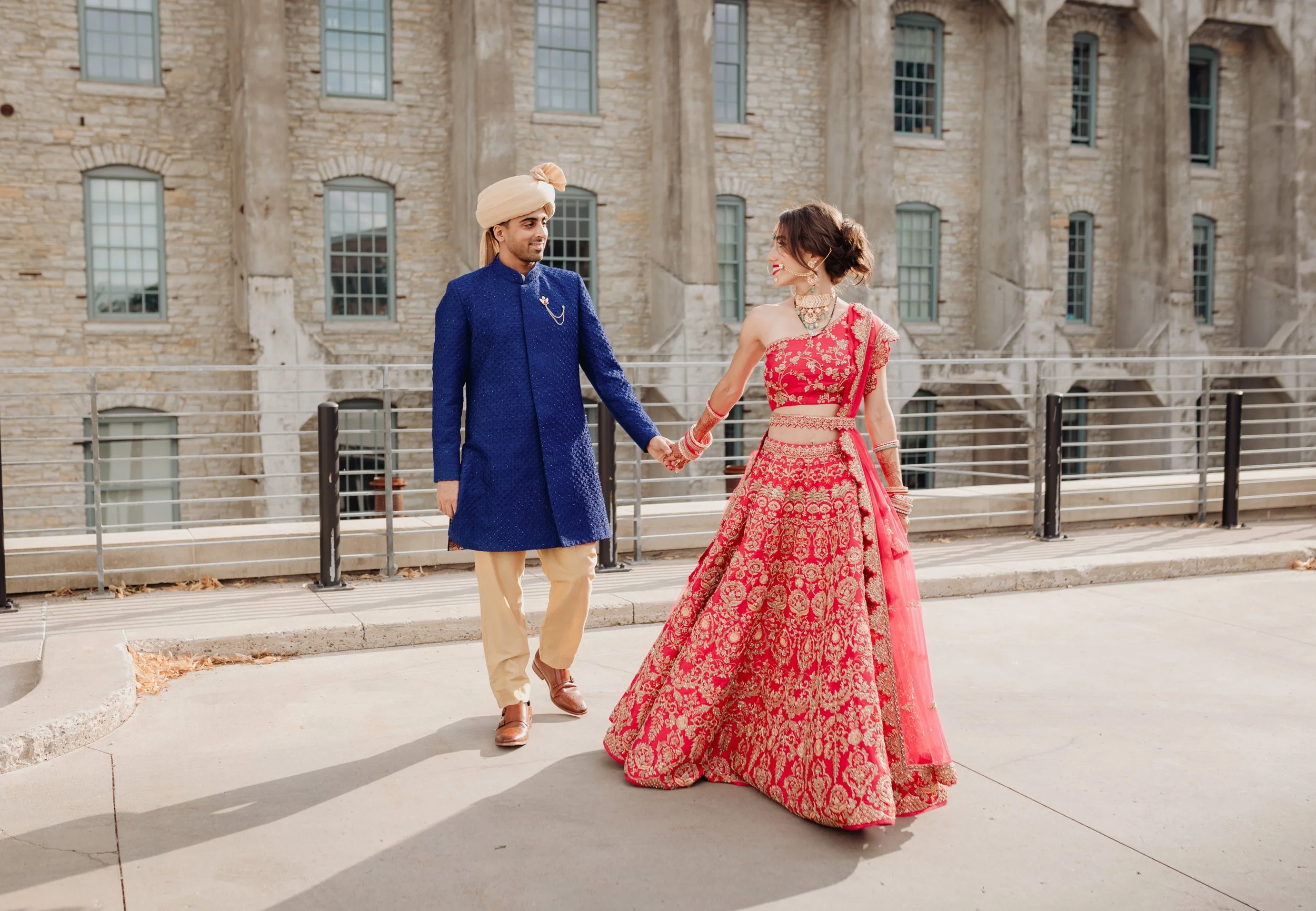 Colorful Fusion Machine Shop Wedding | Irina &amp; Pavan