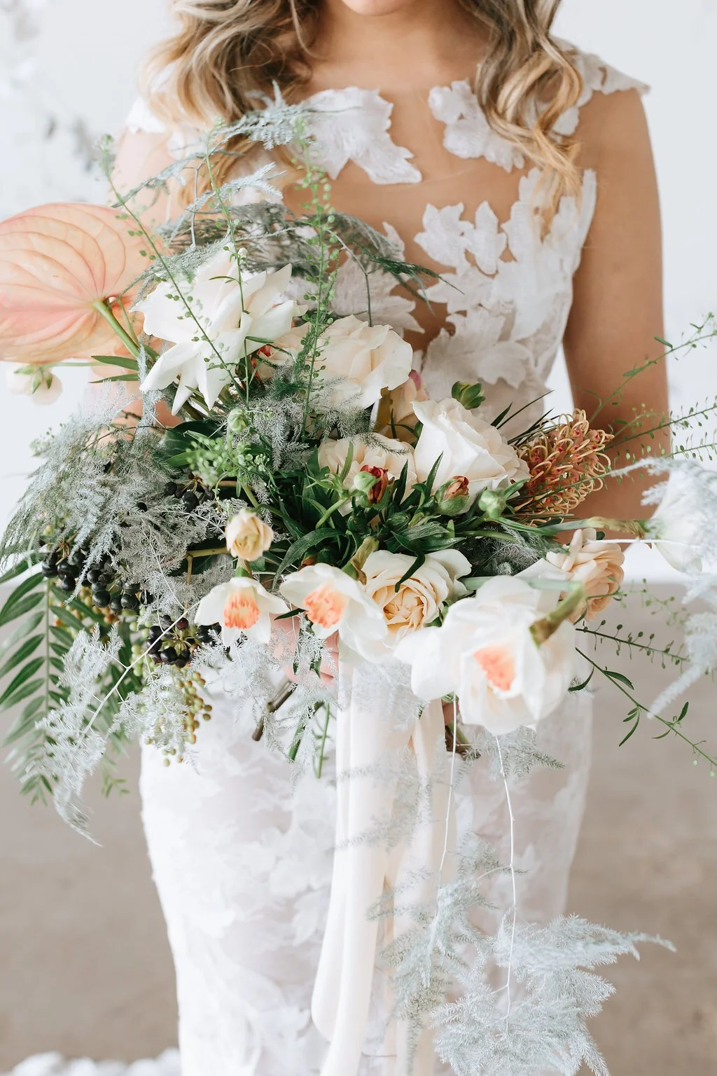 bride bouquet of flowers for small wedding at holden room