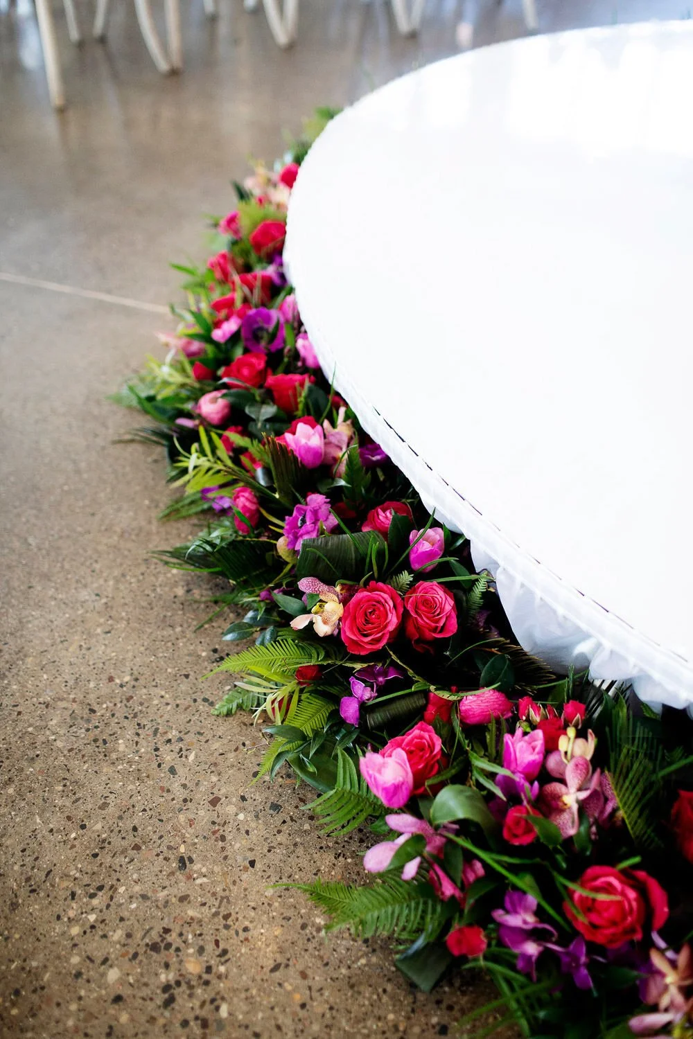 Modern Indian wedding ceremony floral decor - event design by Rocket Science Events, photo by Photogen Inc.