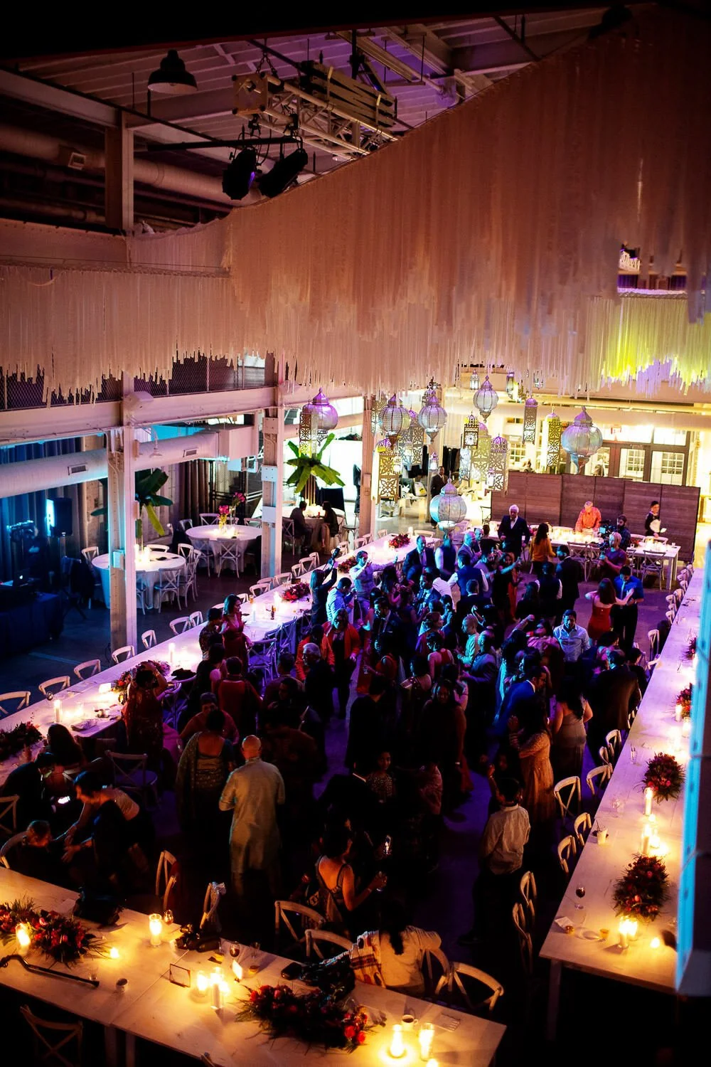 Wedding reception dance floor at The Machine Shop, Minneapolis, Minnesota - event design by Rocket Science Events, photo by Photogen Inc.